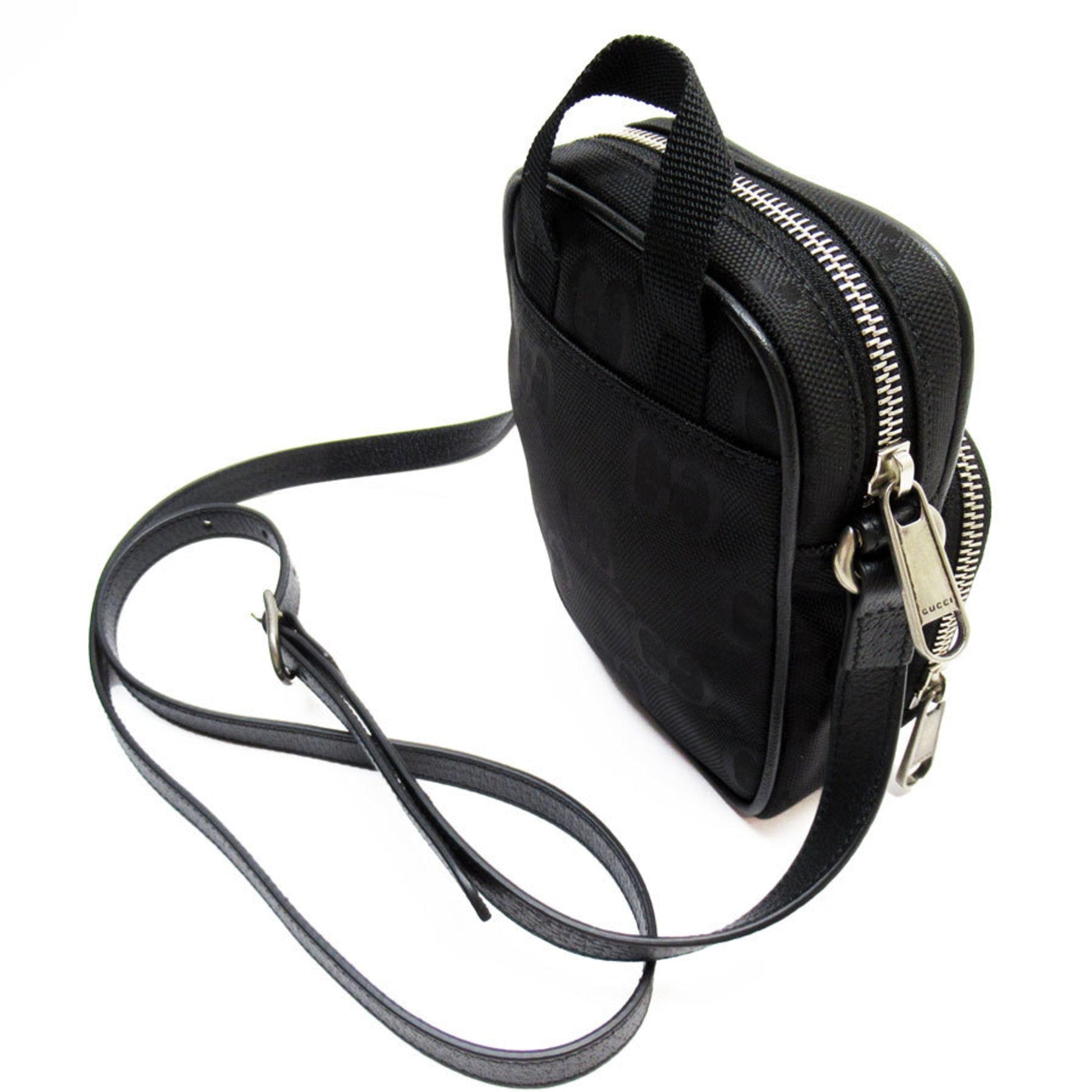 Gucci Black Canvas Shoulder Bag