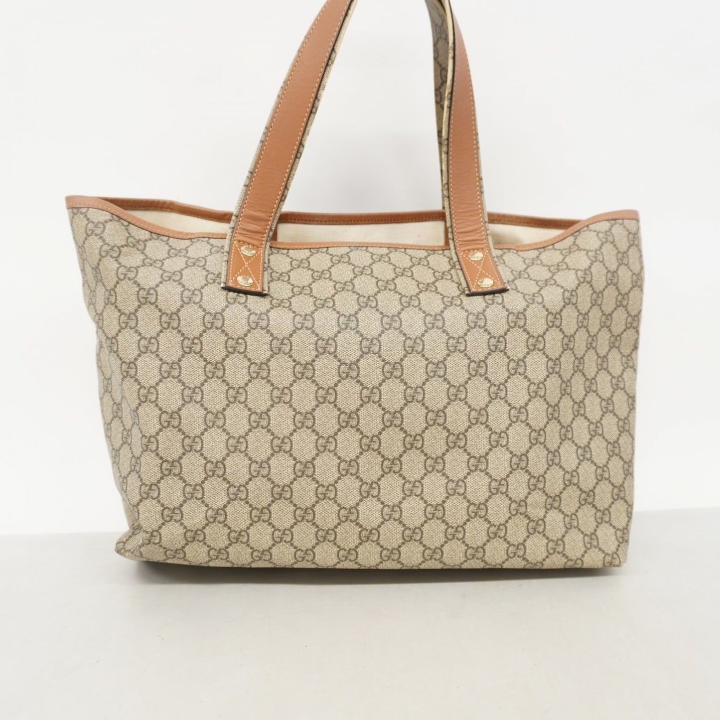 Gucci Brown Pvc Tote Bag