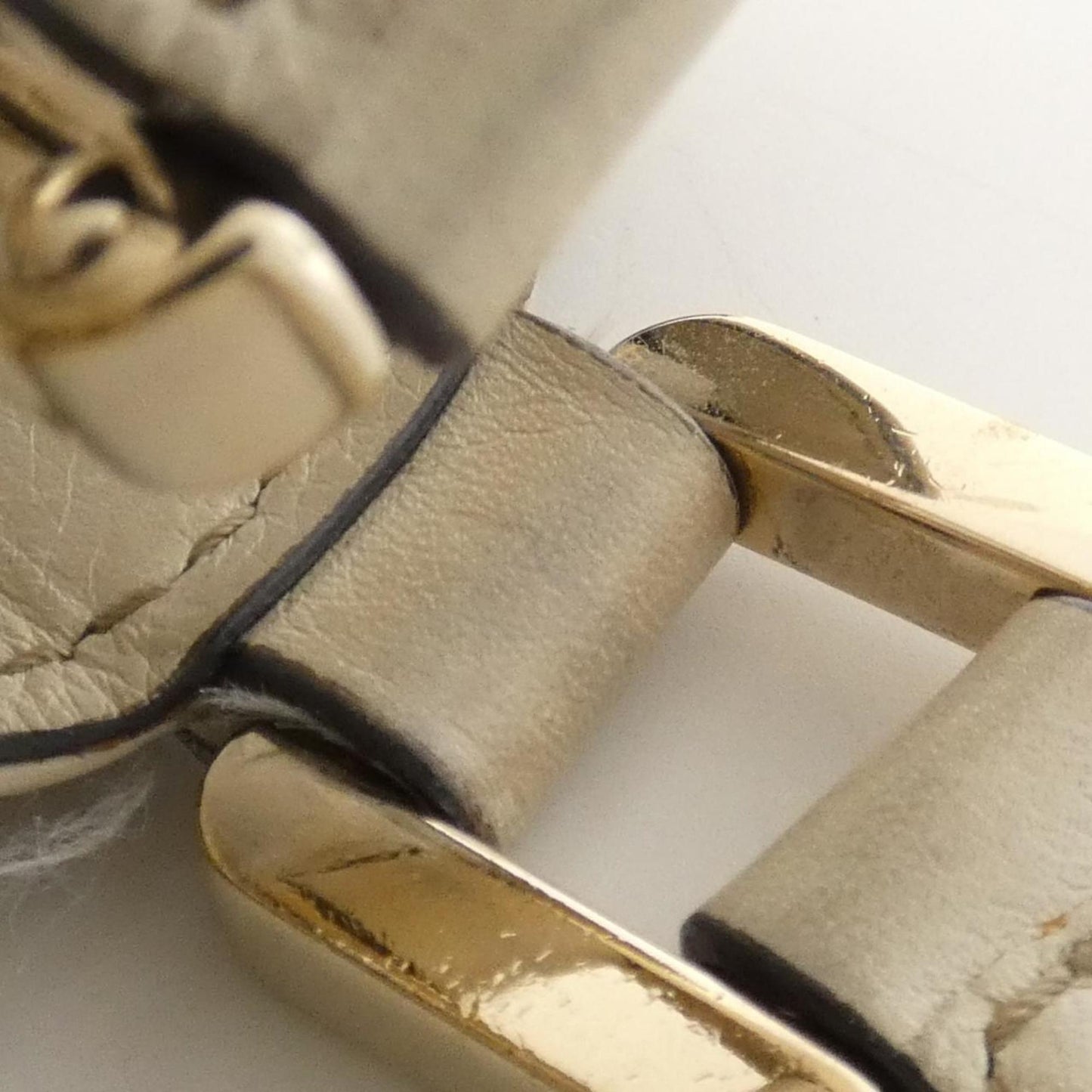 Gucci Ivory Leather Handbag