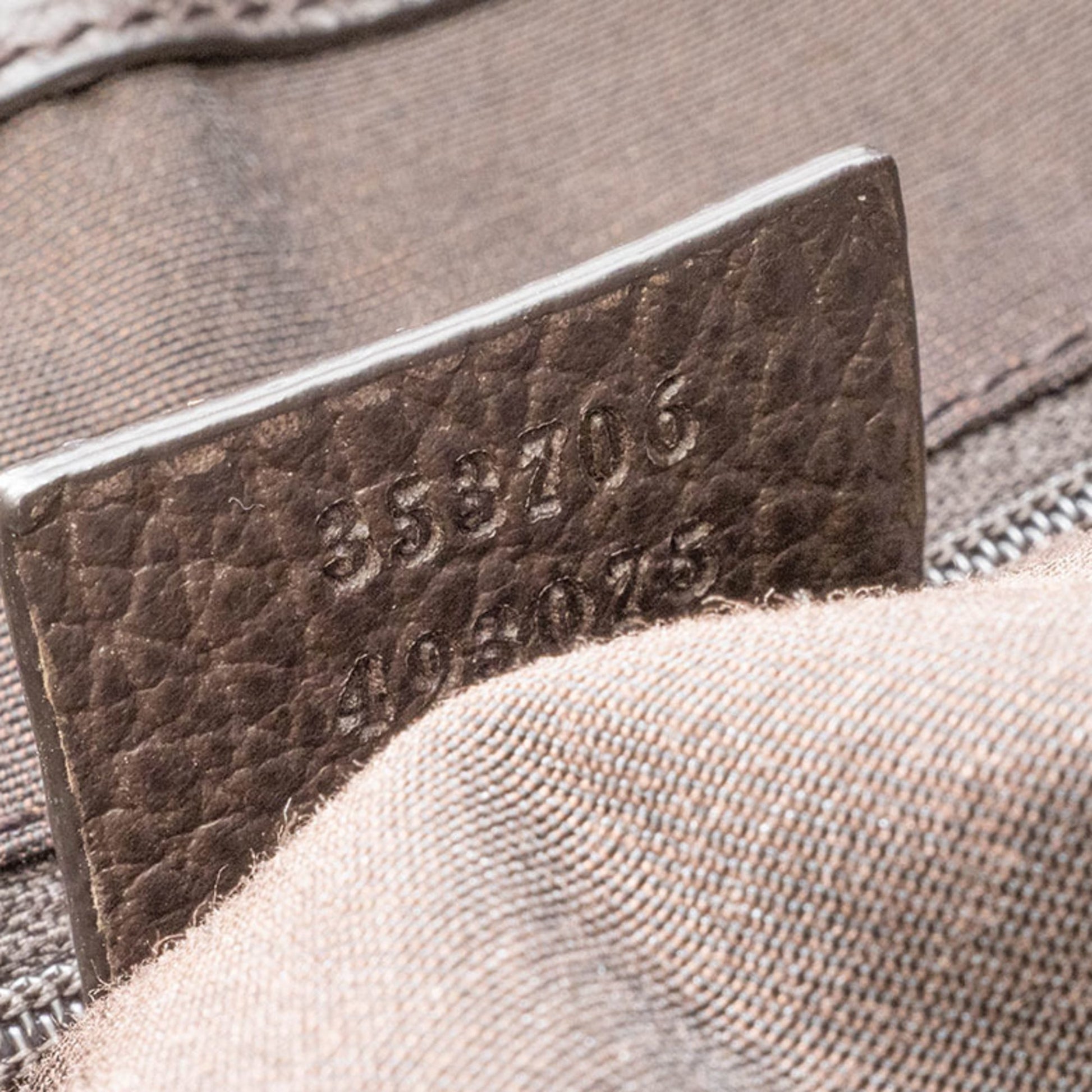 Gucci Beige Brown Pvc Canvas Leather Tote Bag