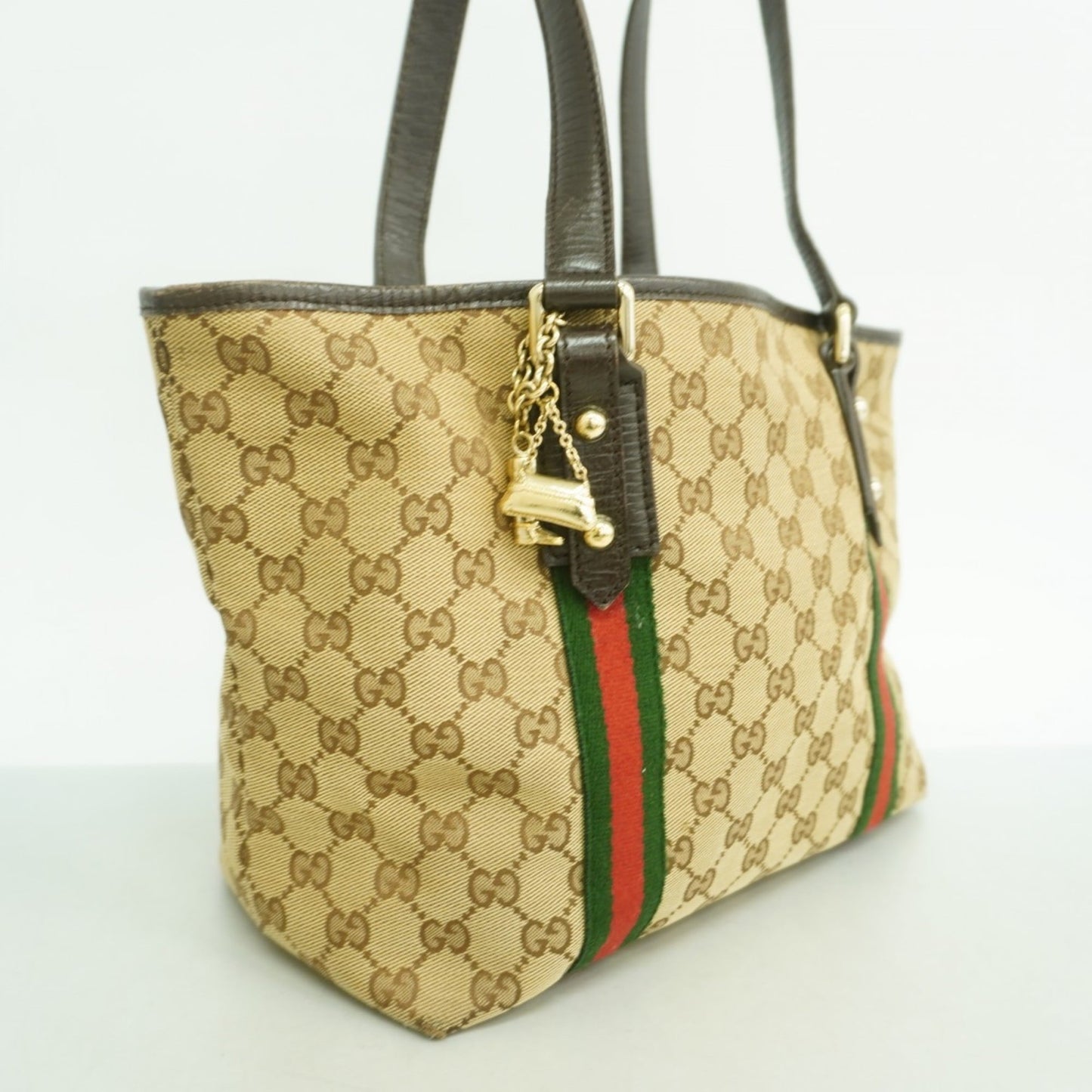 Gucci Brown Canvas Tote Bag