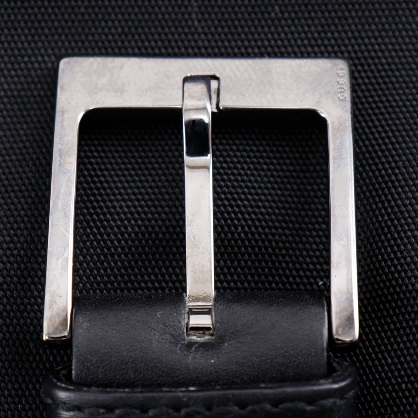 Gucci Black Nylon Canvas Shoulder Bag