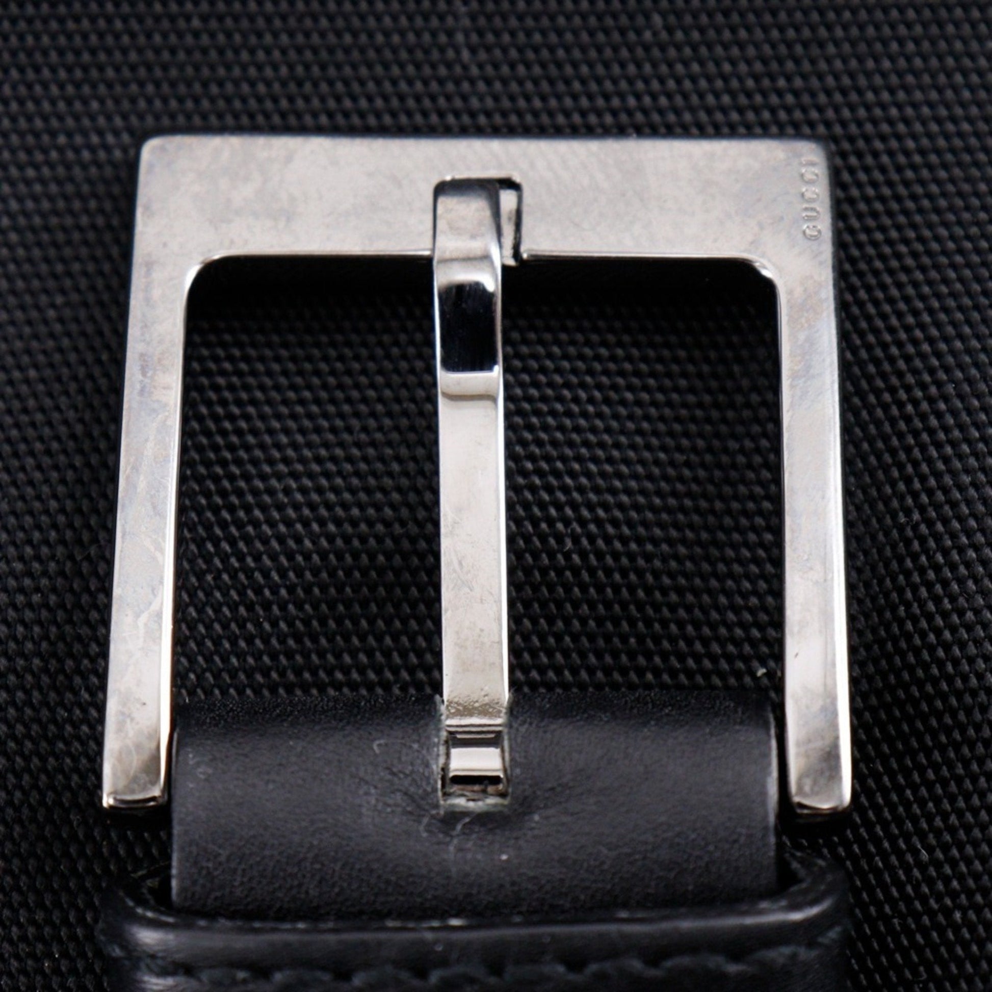 Gucci Black Nylon Canvas Shoulder Bag