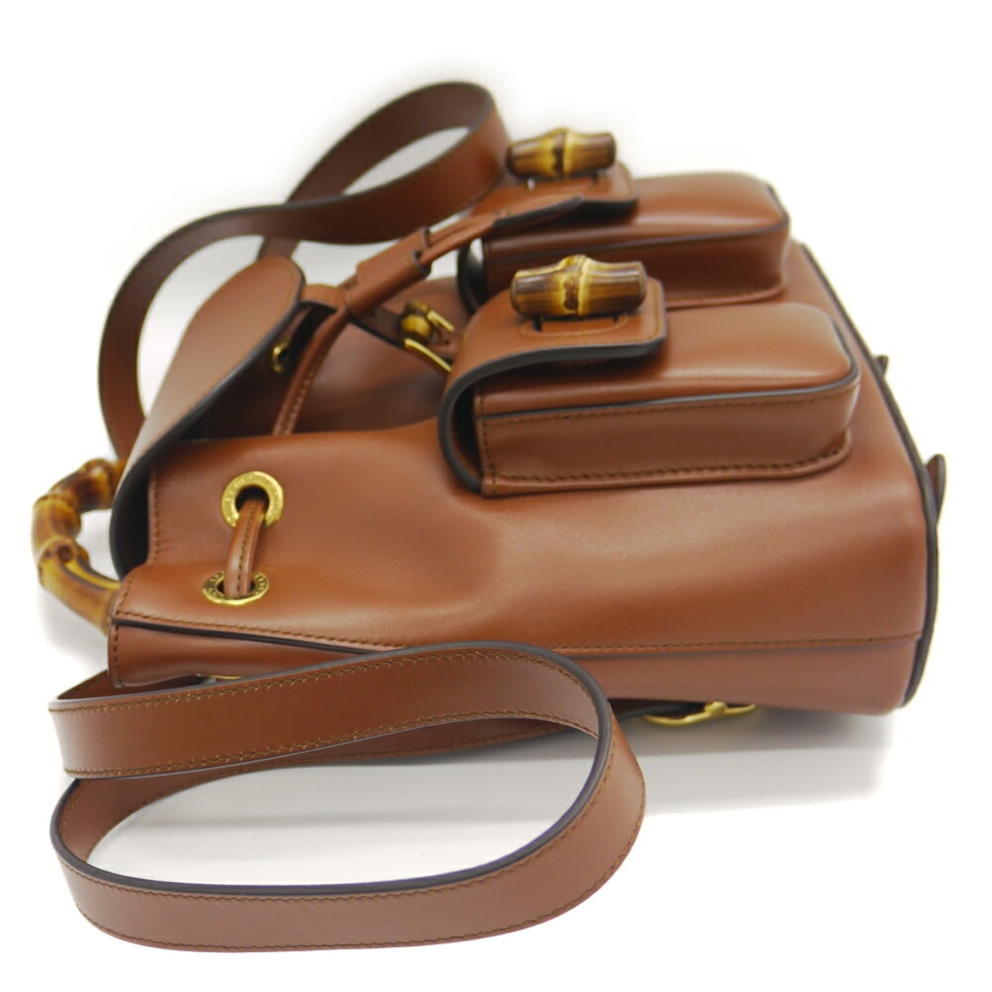 Gucci Brown Leather Backpack