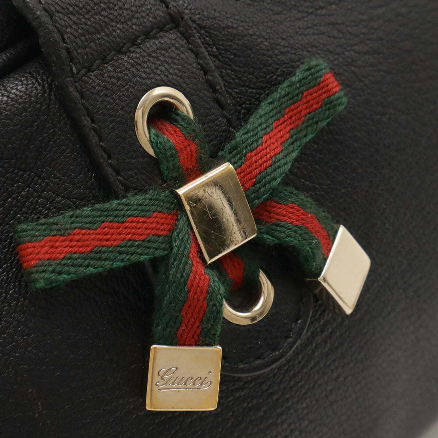Gucci Black Leather Shoulder Bag