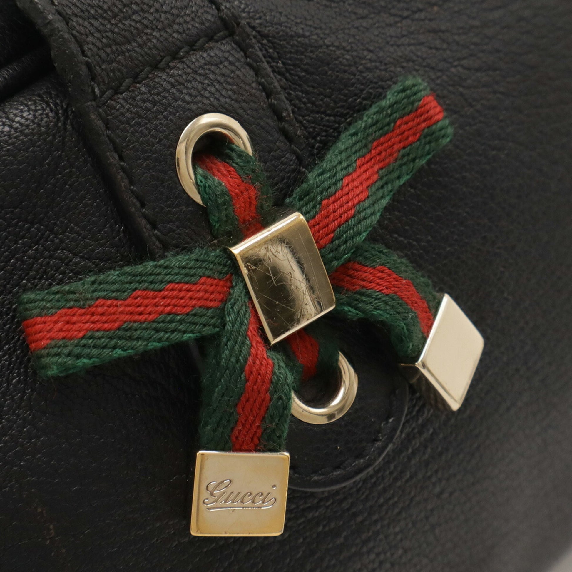 Gucci Black Leather Shoulder Bag