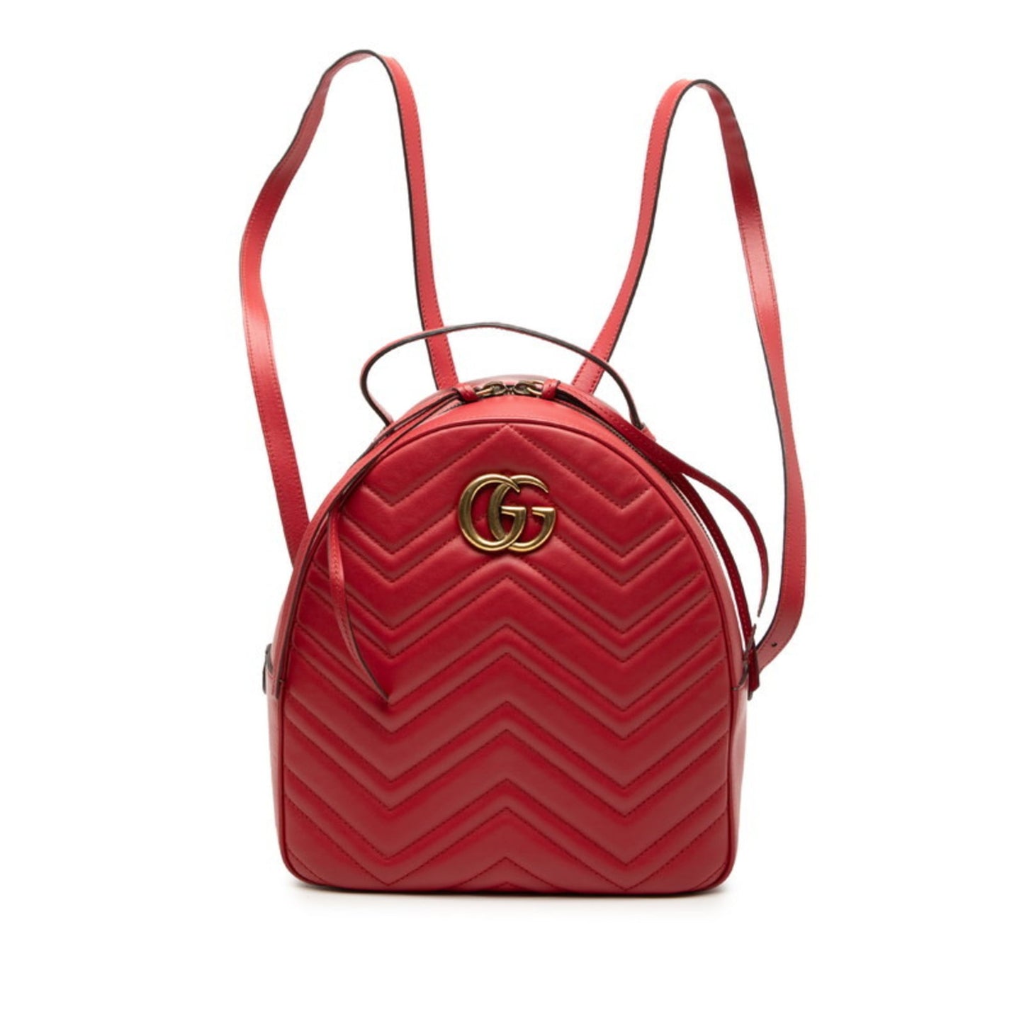 Gucci Red Color Leather Backpack