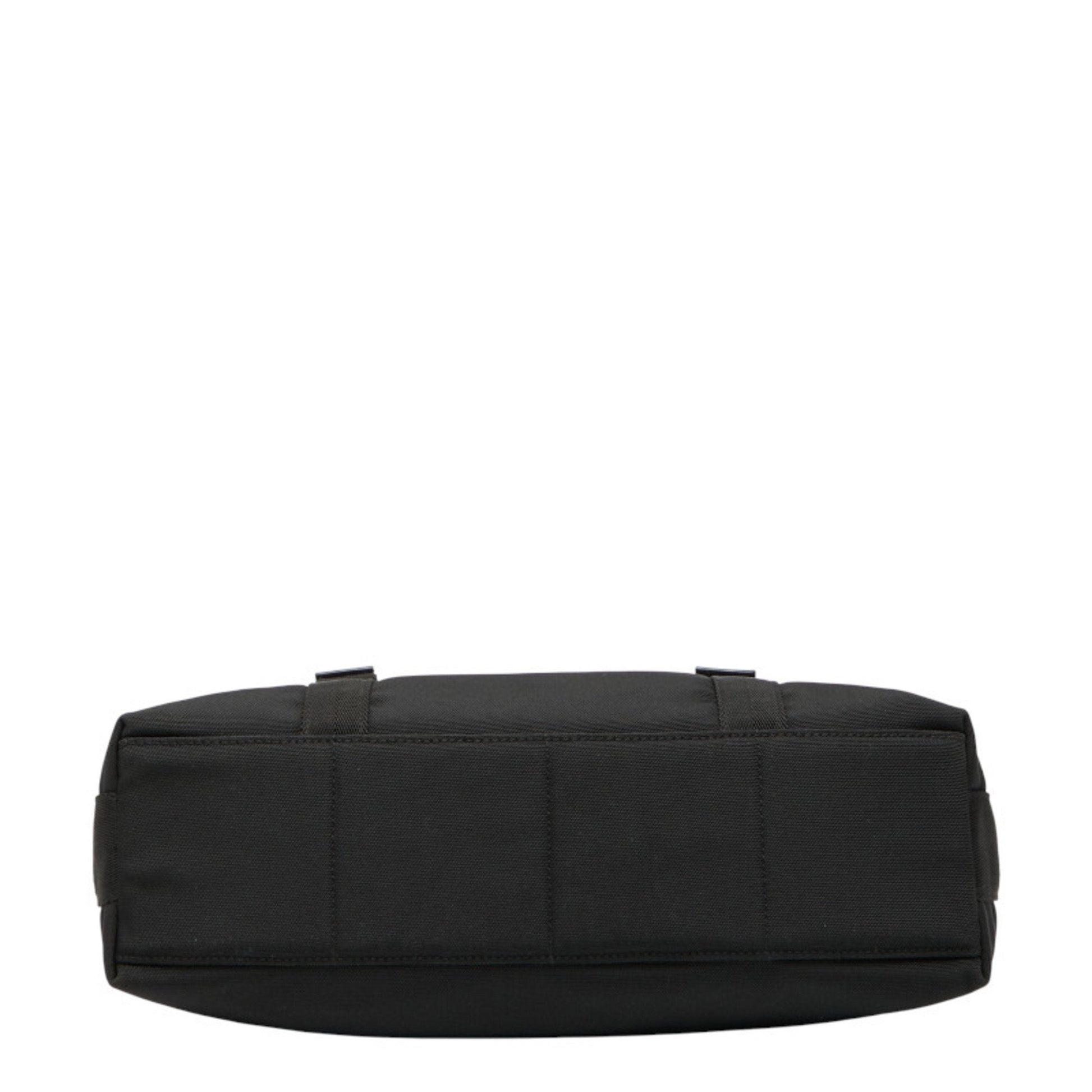Gucci Black Nylon Leather Messenger Bag Shoulder Bag
