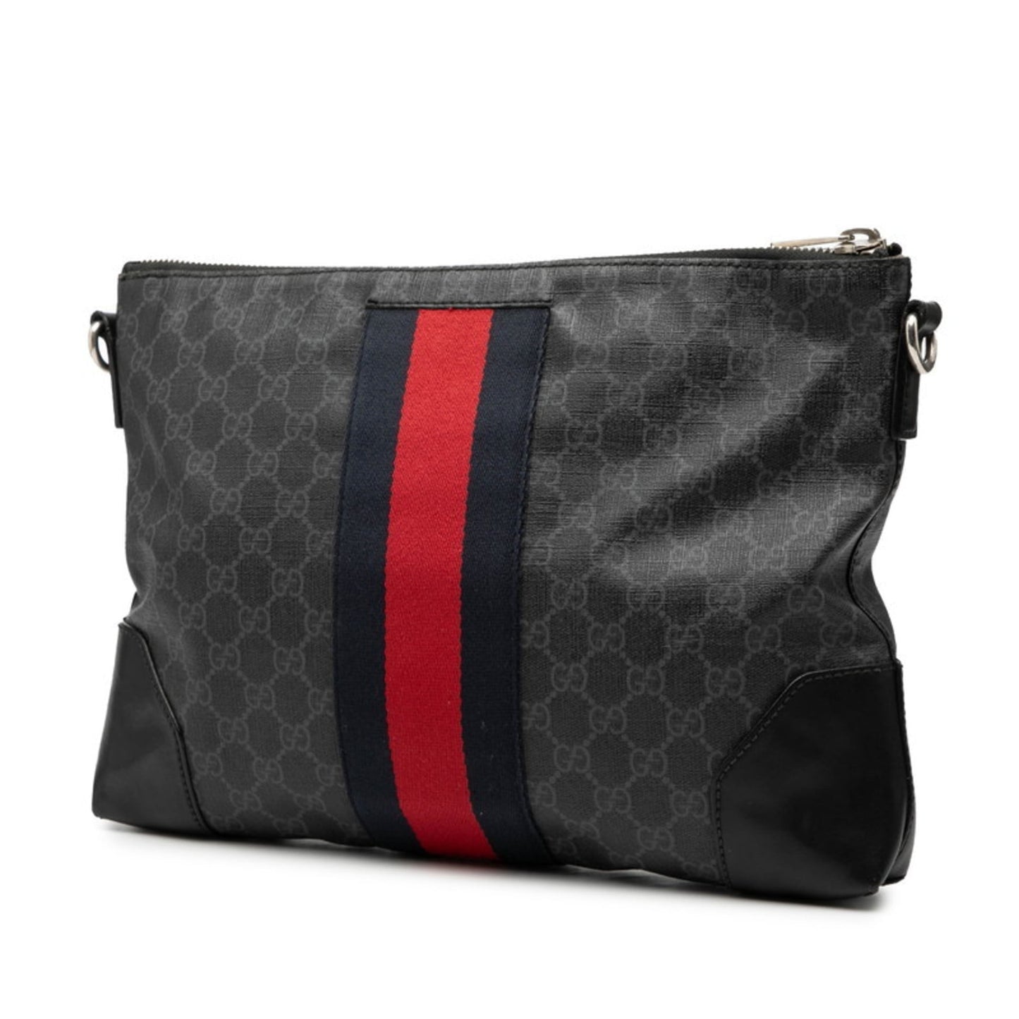 Gucci Black Pvc Leather Shoulder Bag