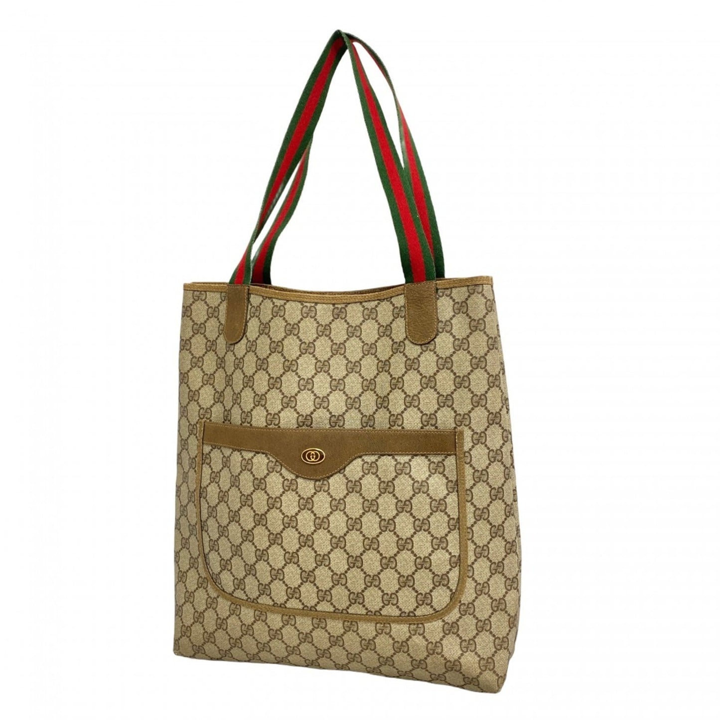 Gucci Brown Pvc Tote Bag