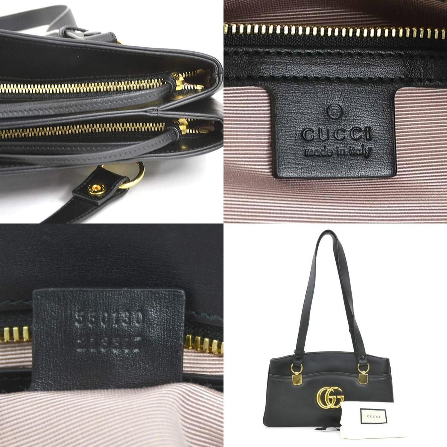 Gucci Black Leather Shoulder Bag