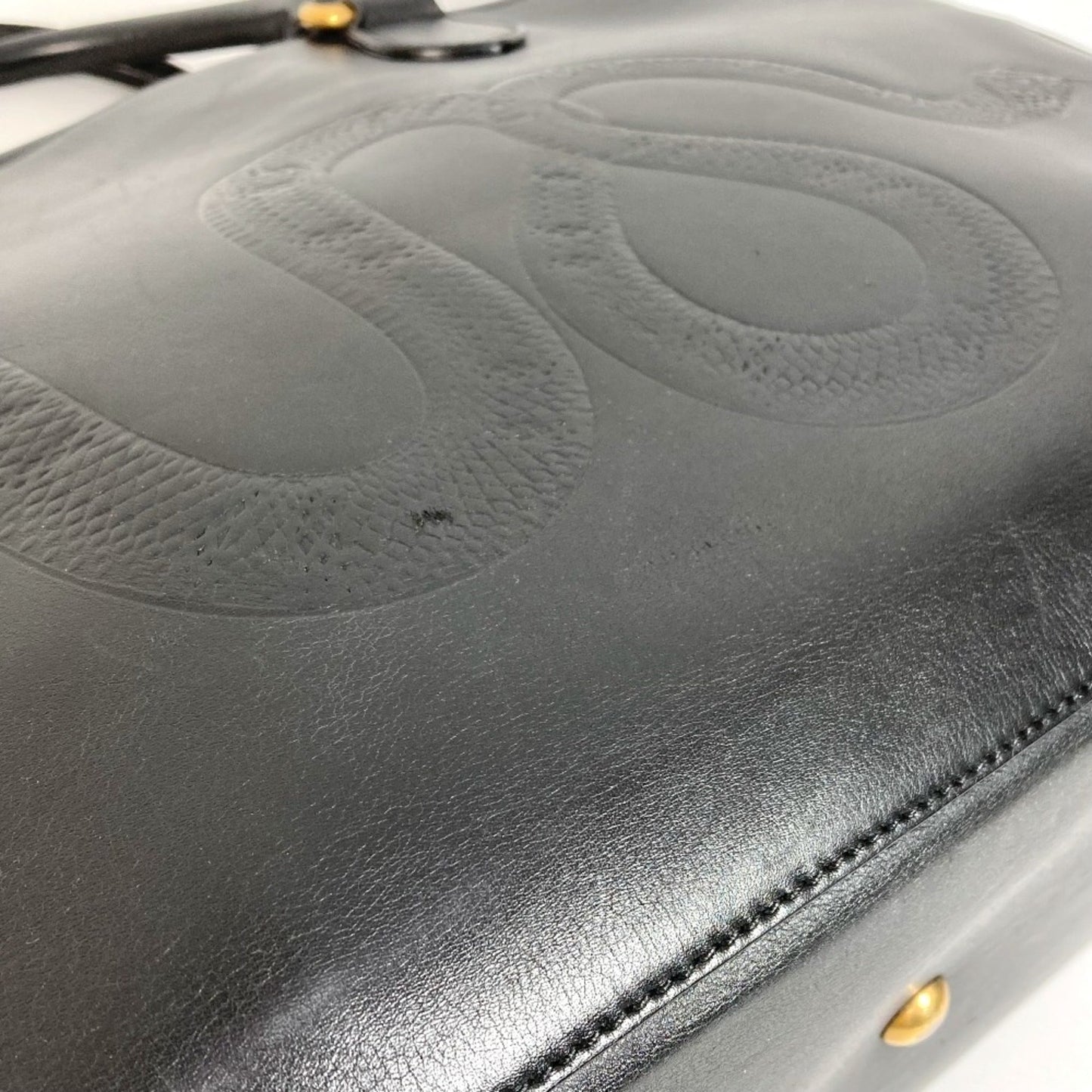 Gucci Black Leather Boston Bag Shoulder Bag