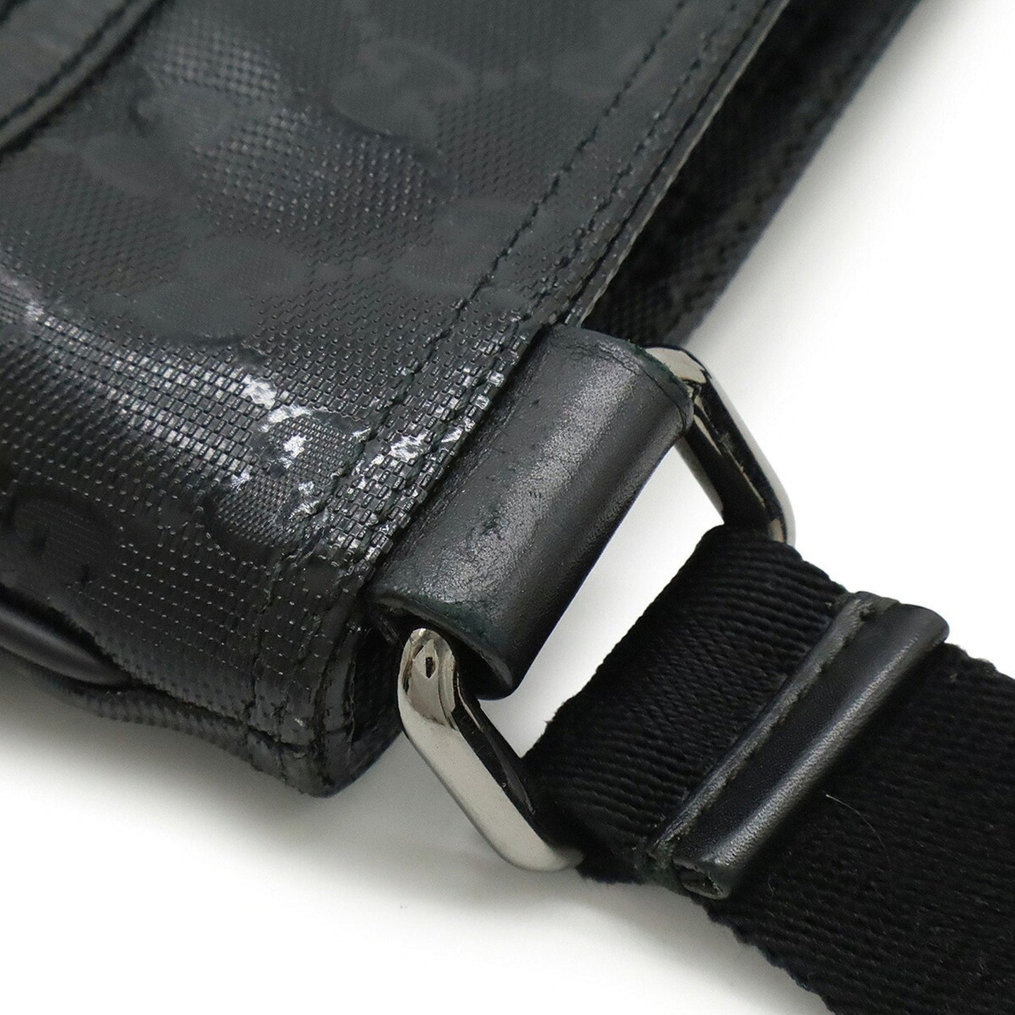 Gucci Black Pvc Leather Shoulder Bag