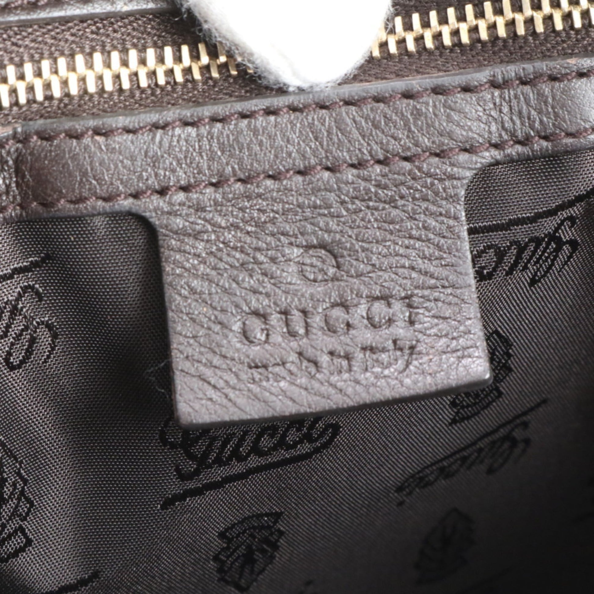 Gucci Brown Leather Shoulder Bag