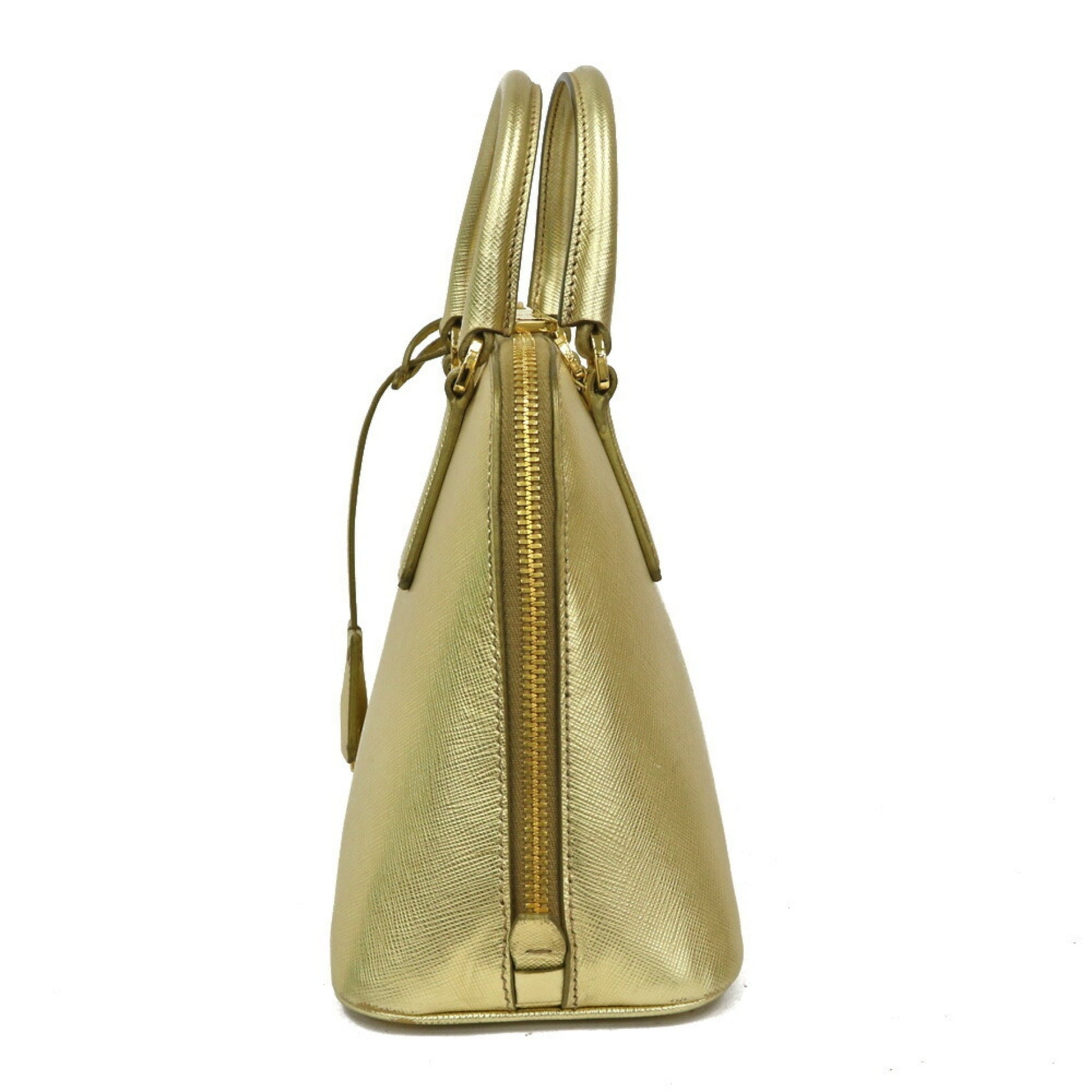Prada Shoulder Bag Handbag Ladies Gold