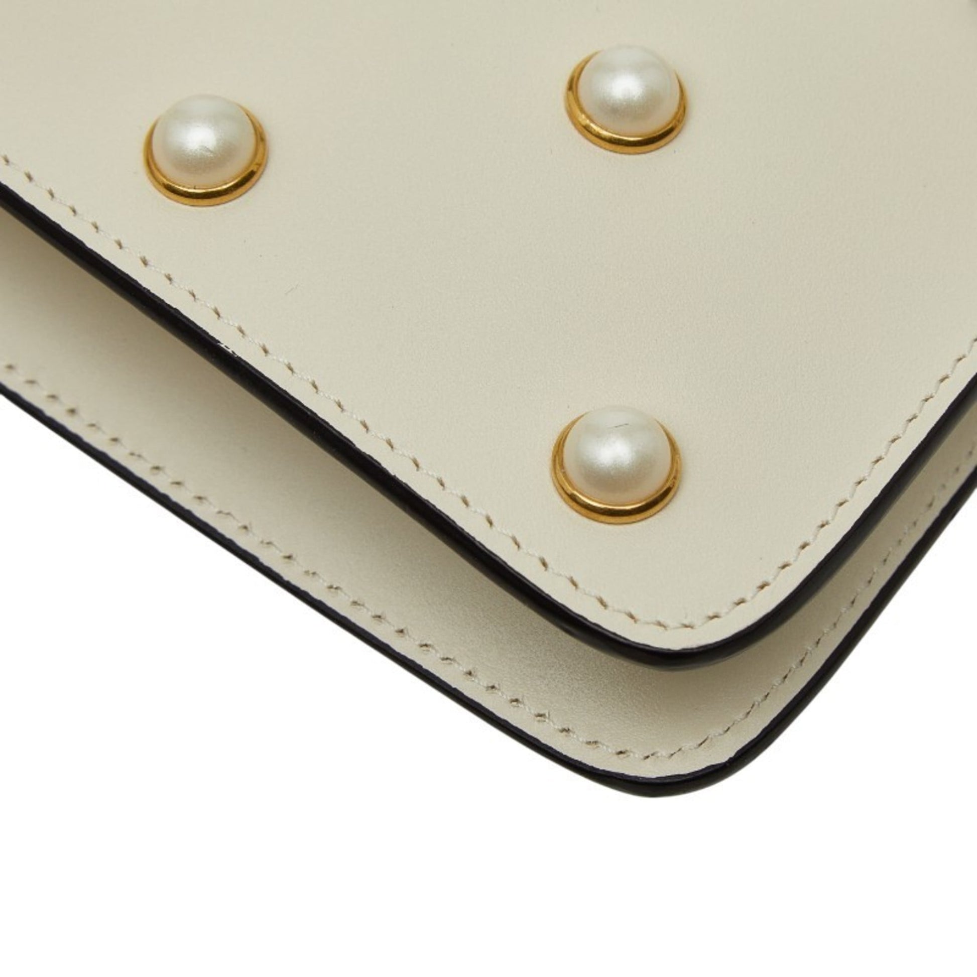 Gucci Multi-Color White Leather Handbag Shoulder Bag