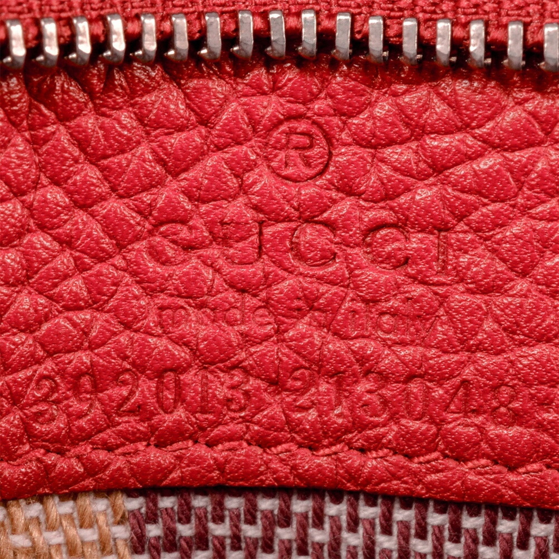 Gucci Daily Red Color Leather Bamboo Handbag