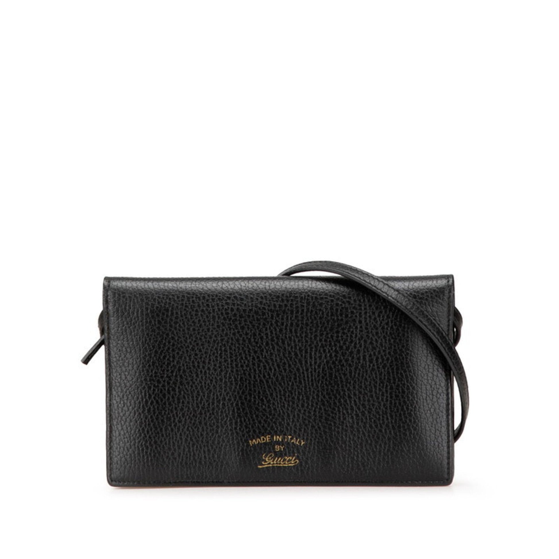 Gucci Black Leather Shoulder Bag