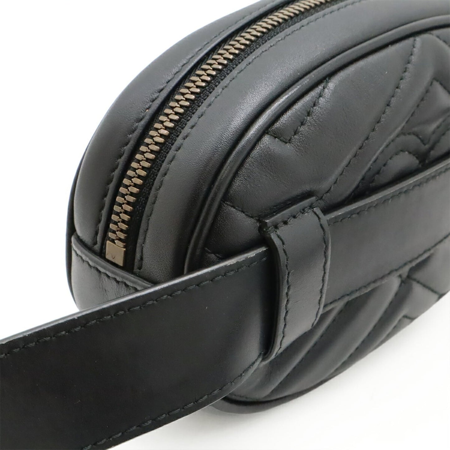 Gucci Black Quilting Fanny Pack Sling Bag