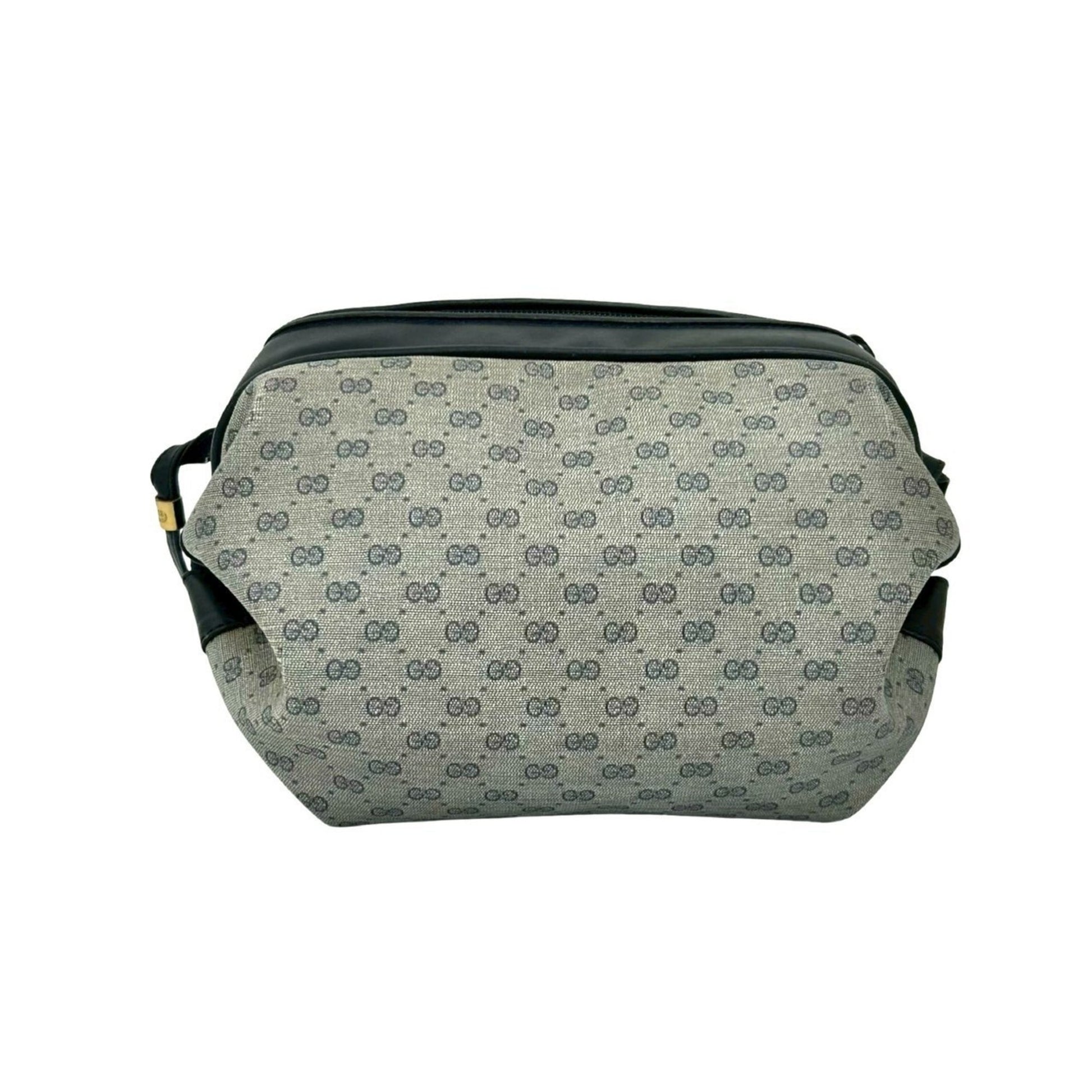 Gucci Navy Leather Pvc Pochette Shoulder Bag