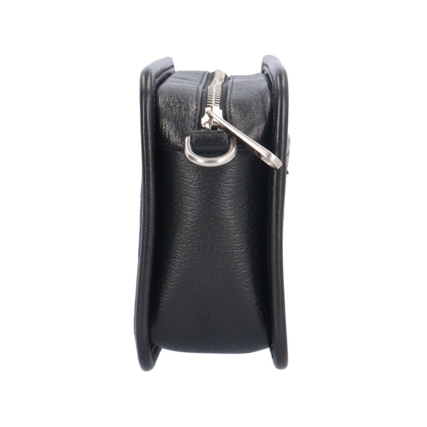 Gucci Black Gg Canvas Leather Shoulder Bag