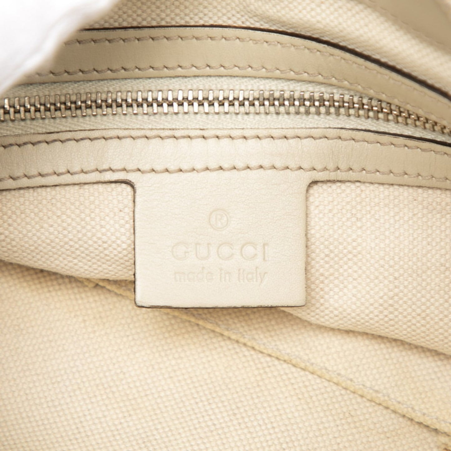 Gucci Gg Canvas Beige Gg Canvas Leather Shoulder Bag