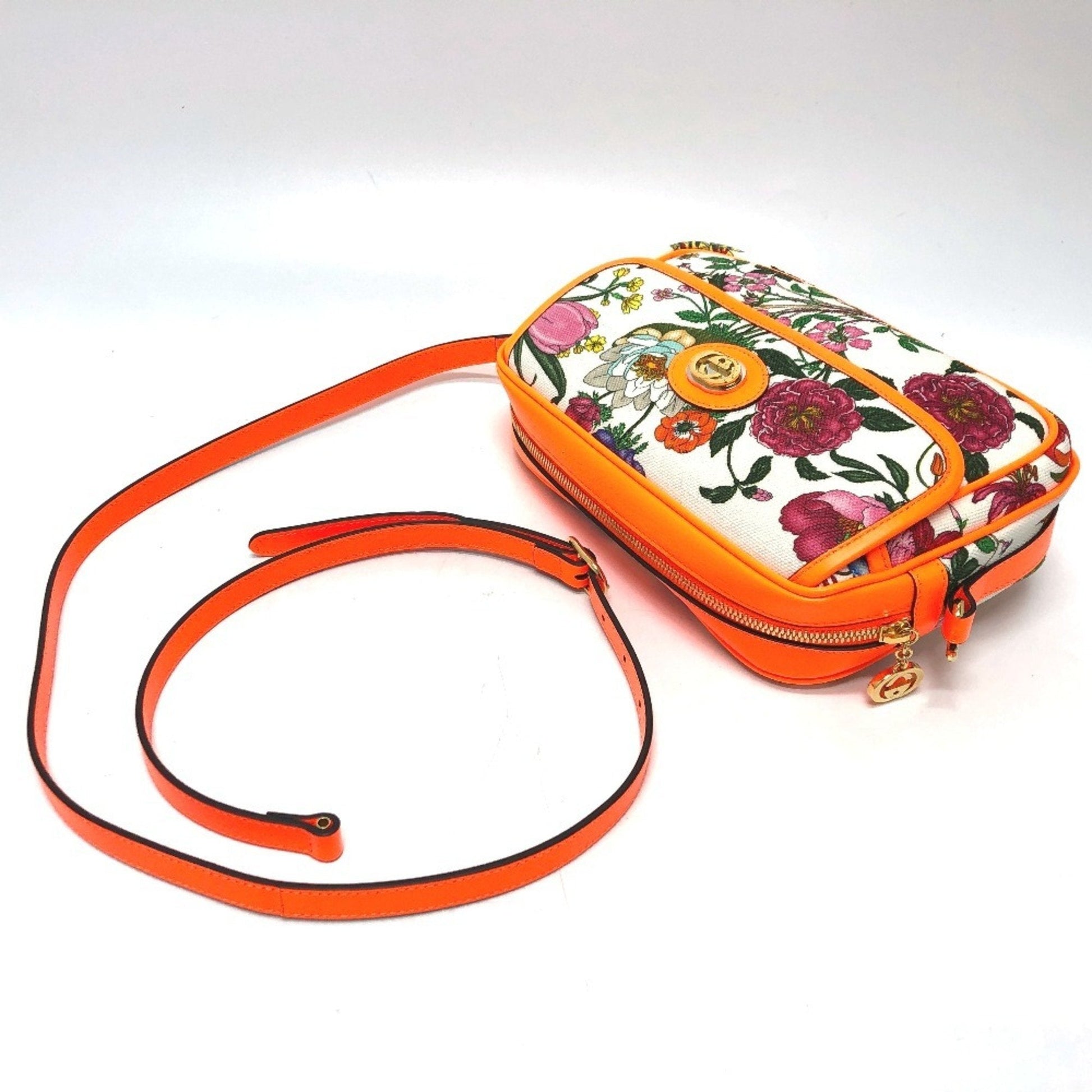 Gucci Multi-Color Canvas Leather Shoulder Bag