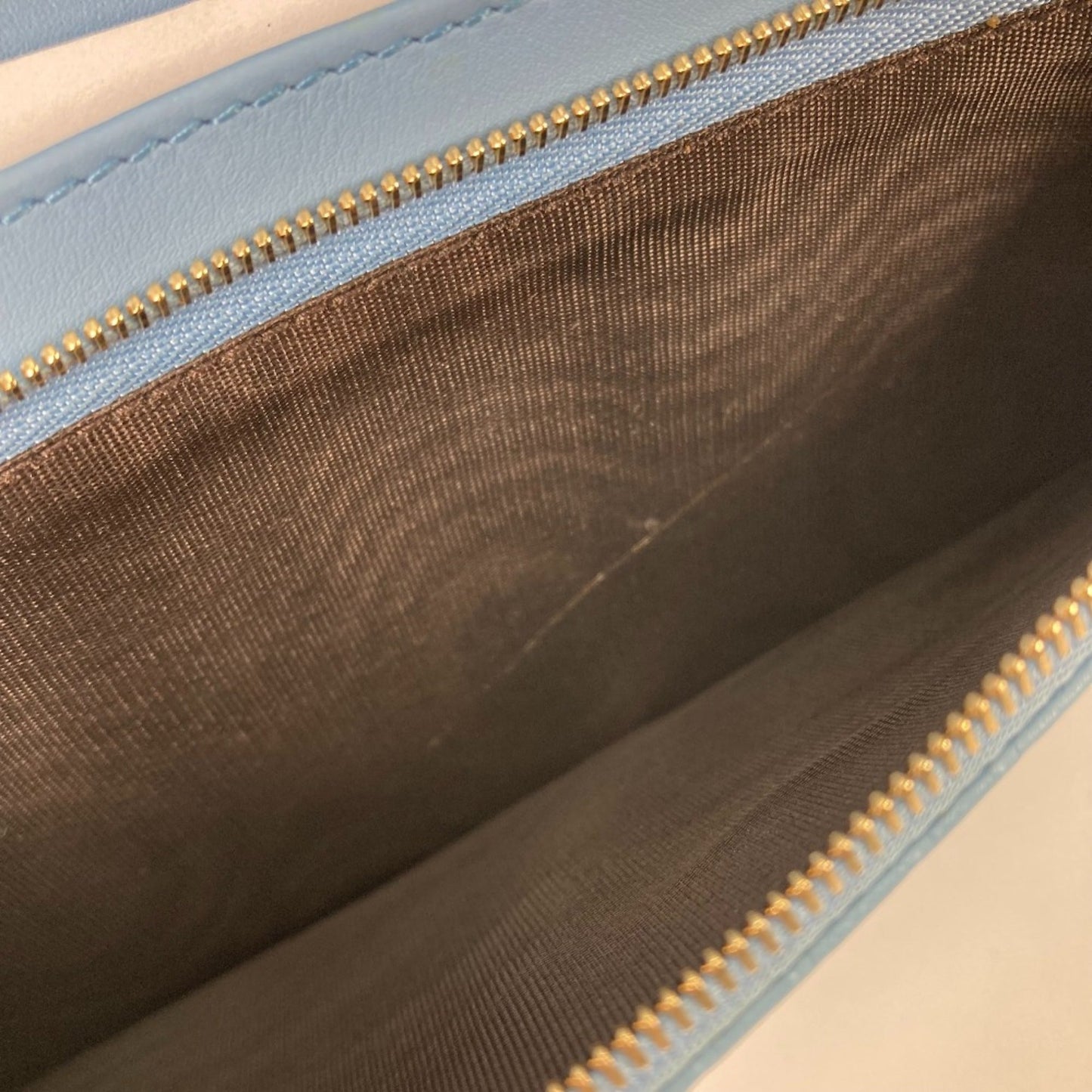Gucci Blue Leather Shoulder Bag