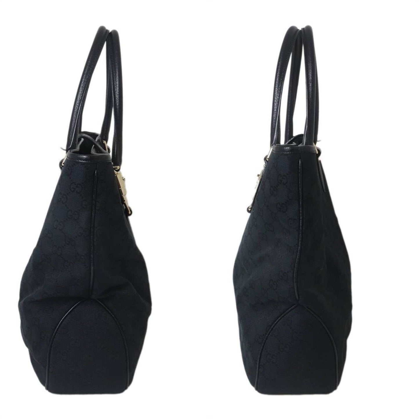 Gucci Black Leather Tote Bag