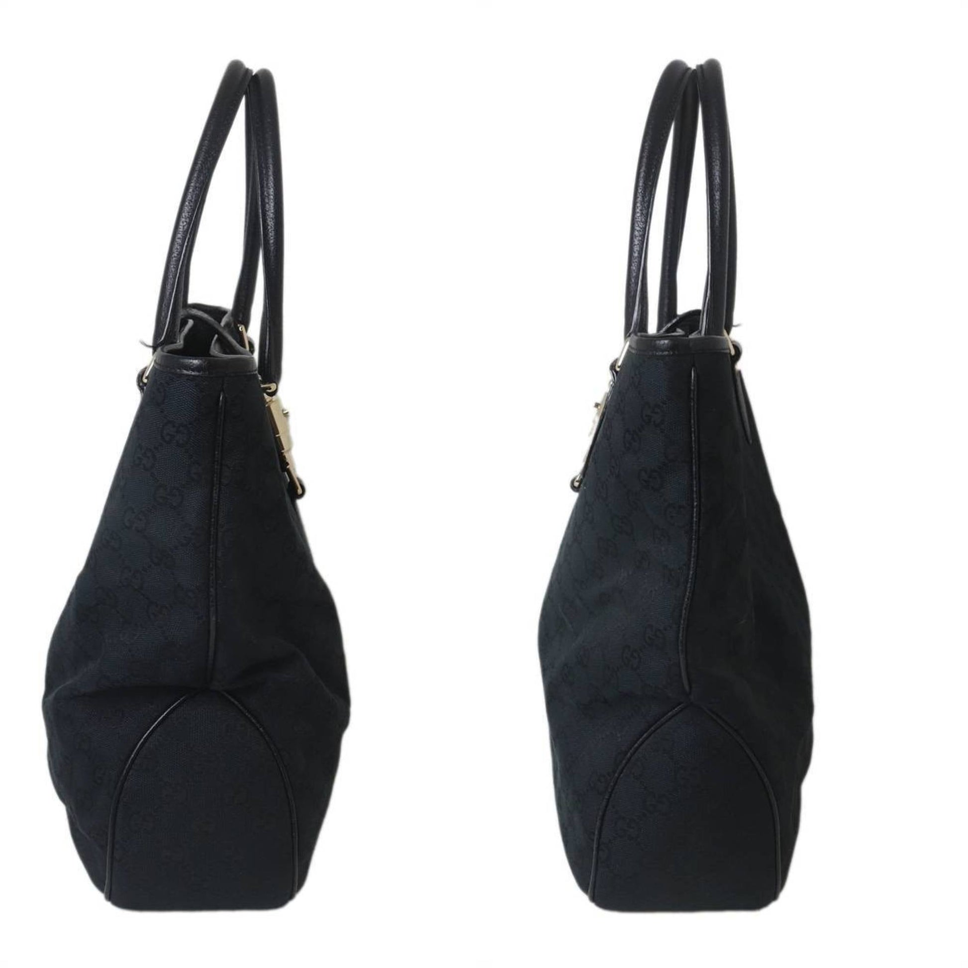 Gucci Black Leather Tote Bag