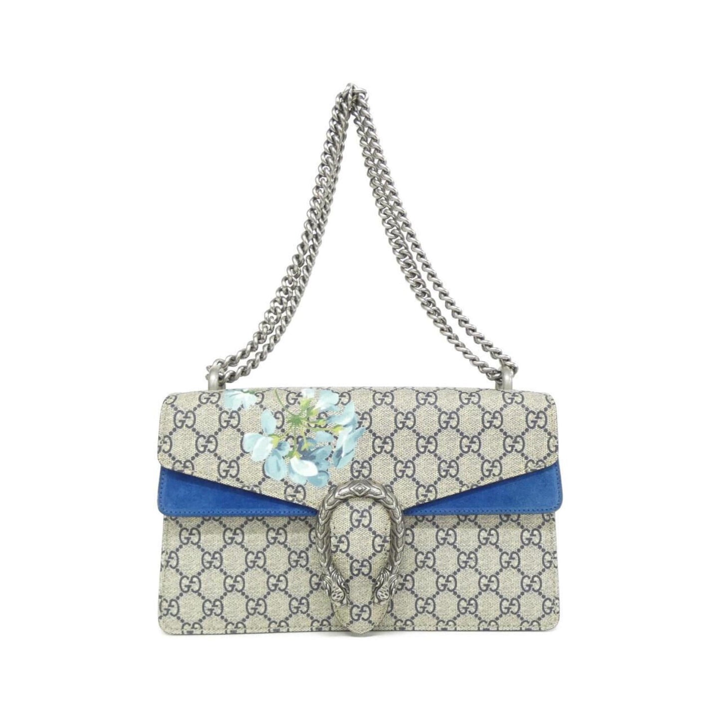 Gucci Beige Blue Gg Supreme Shoulder Bag