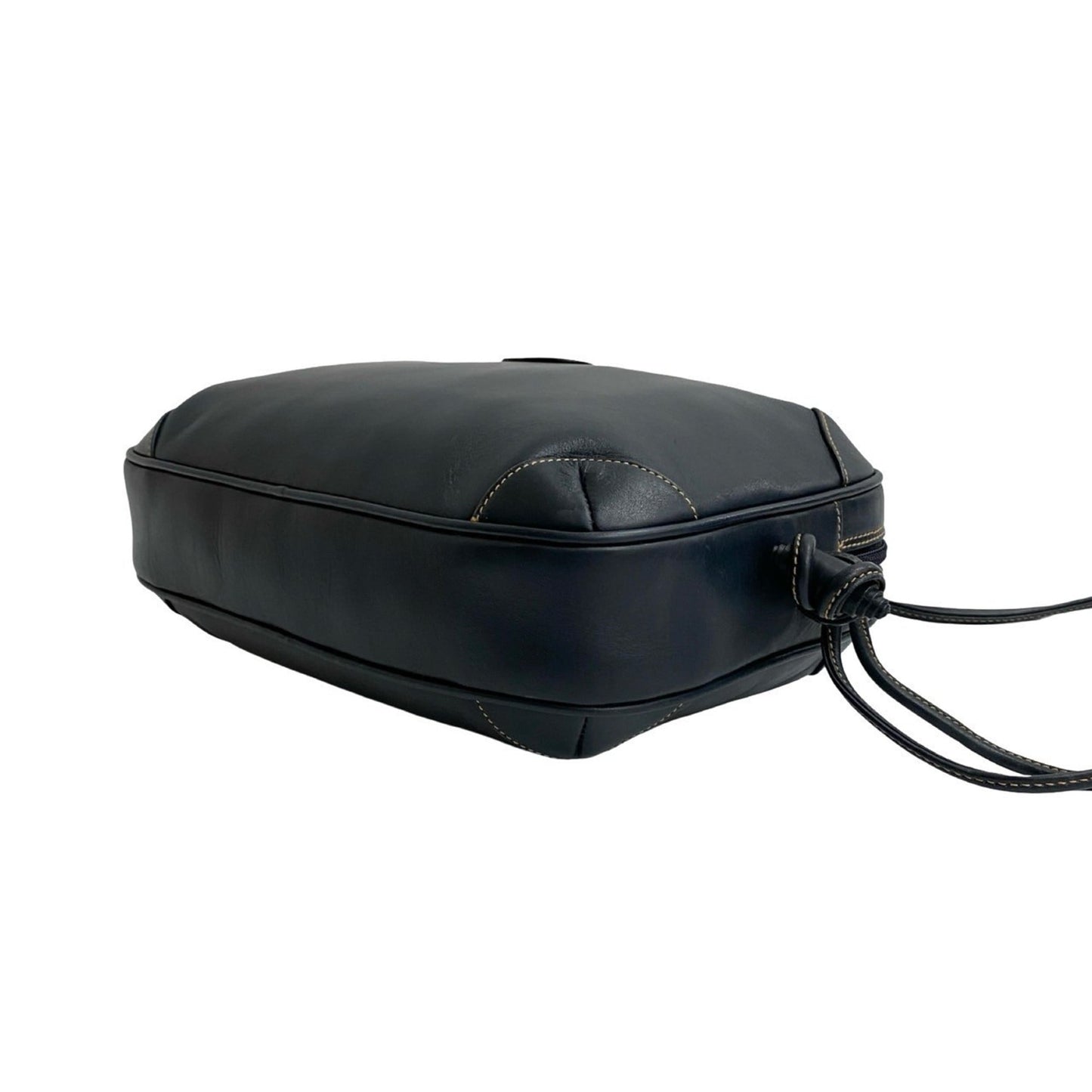 Gucci Navy Leather Pochette Shoulder Bag