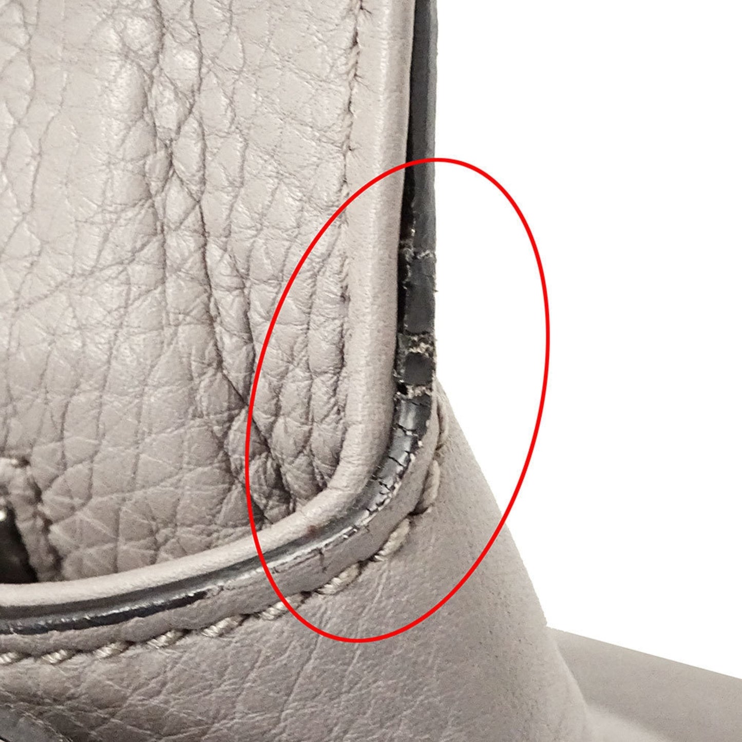 Gucci Gray Leather Handbag Shoulder Bag