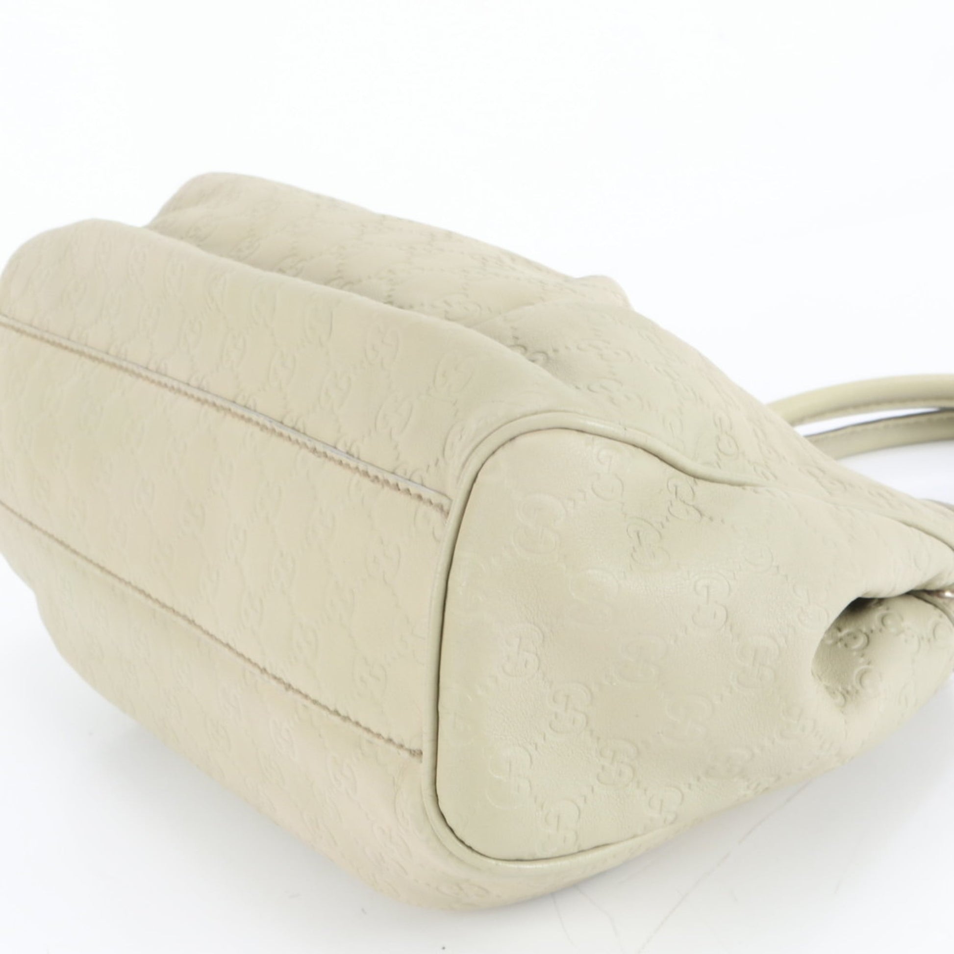 Gucci Beige Leather Tote Bag