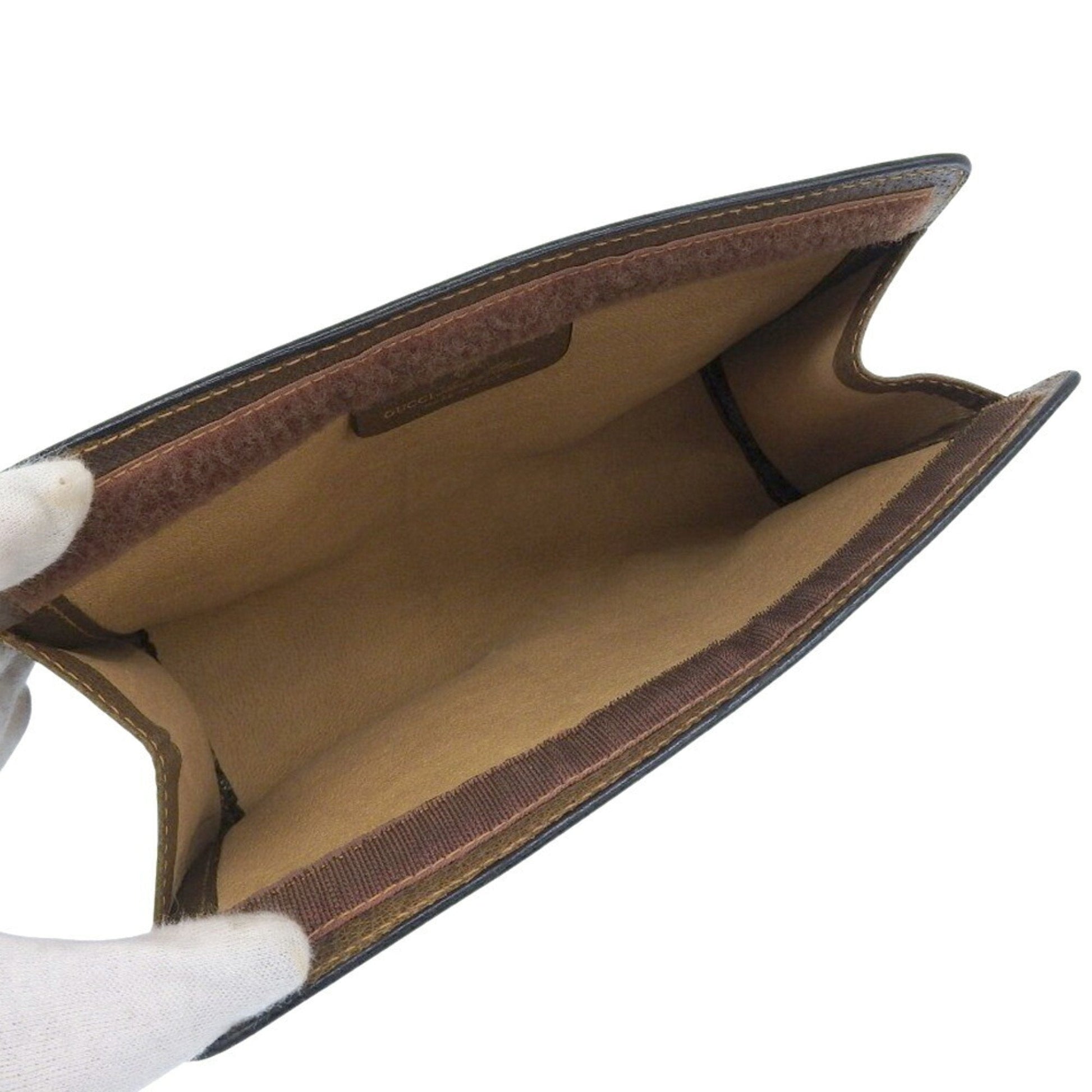 Gucci Gg Plus Beige Pvc Clutch Bag