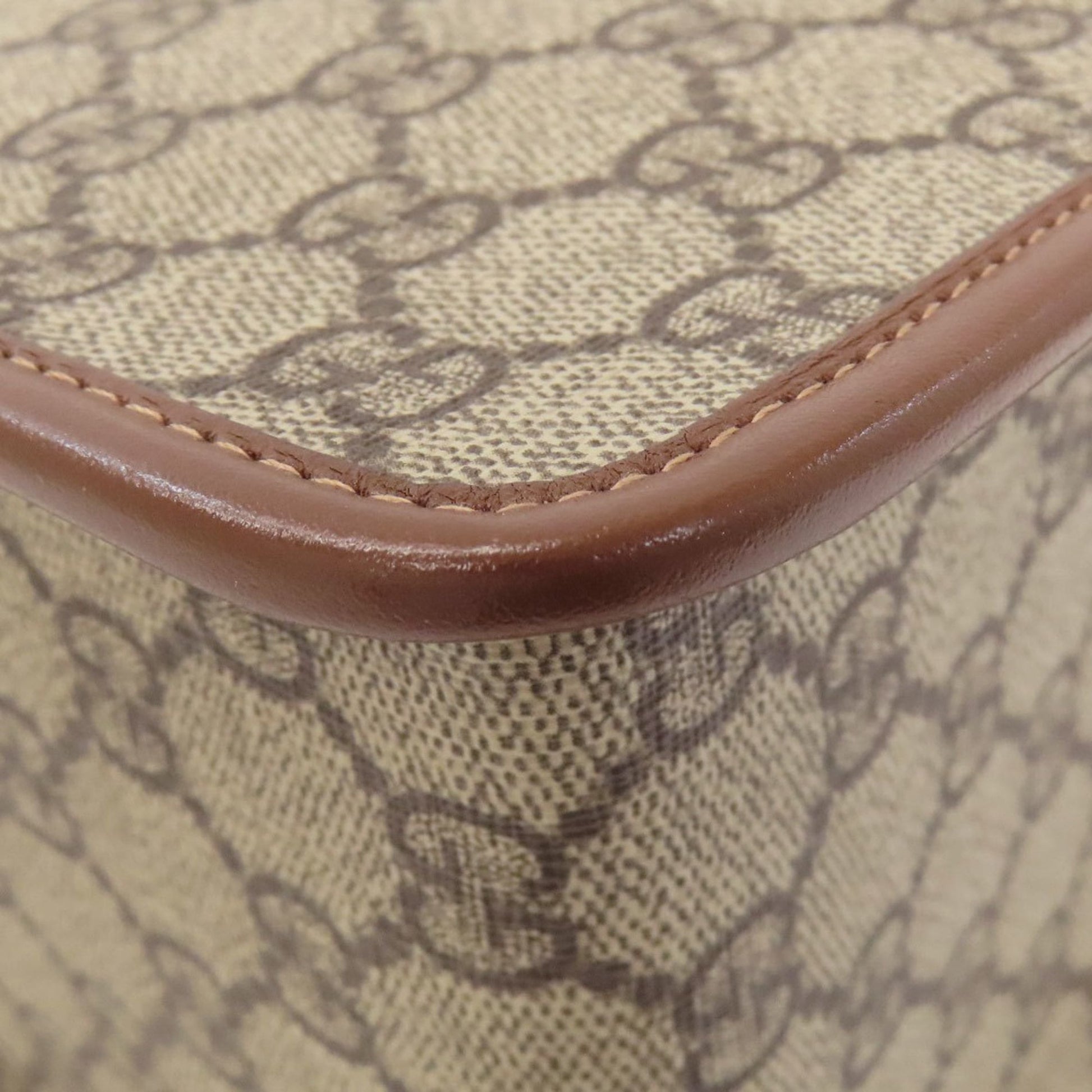 Gucci Brown Pvc Leather Handbag