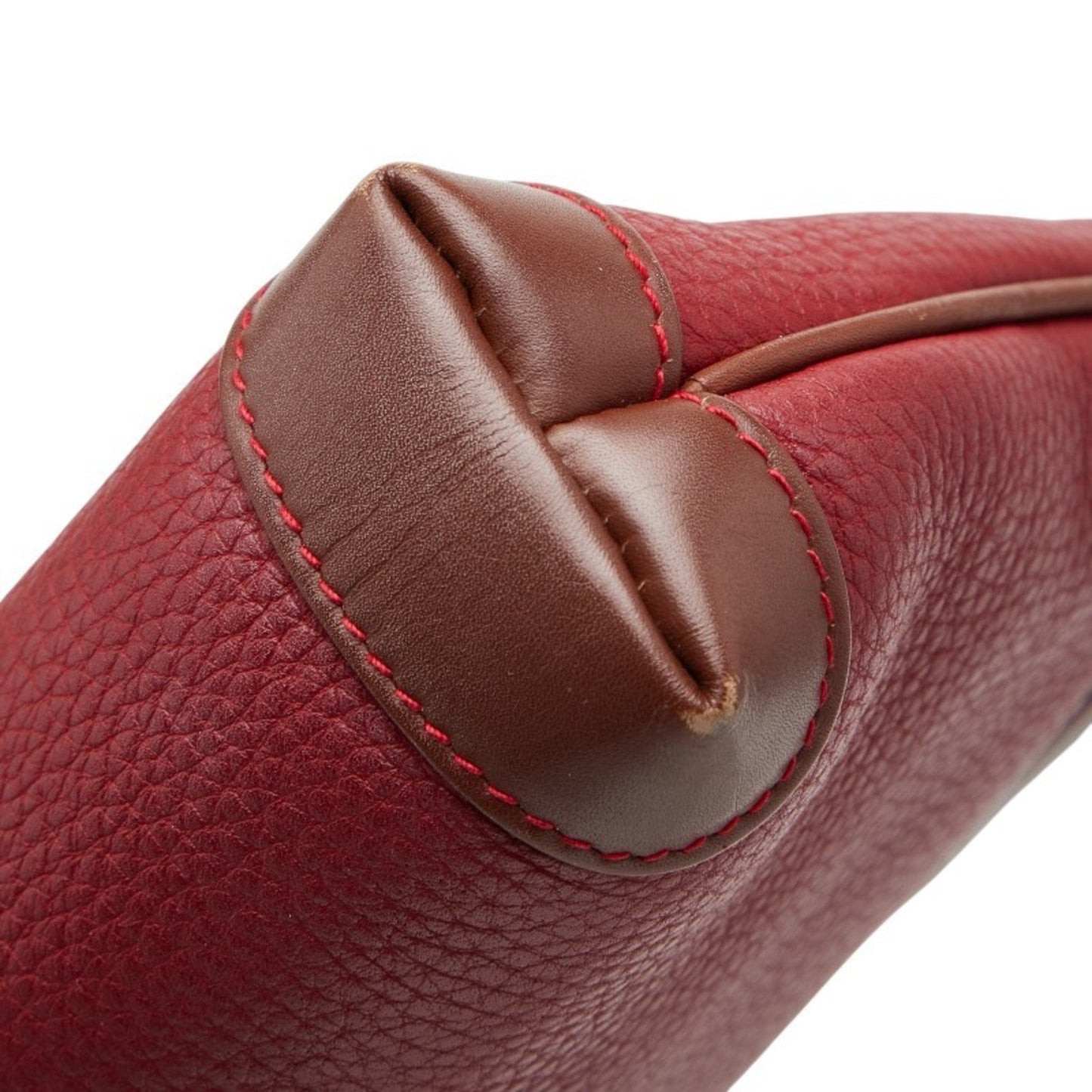 Gucci Red Brown Leather Shoulder Bag
