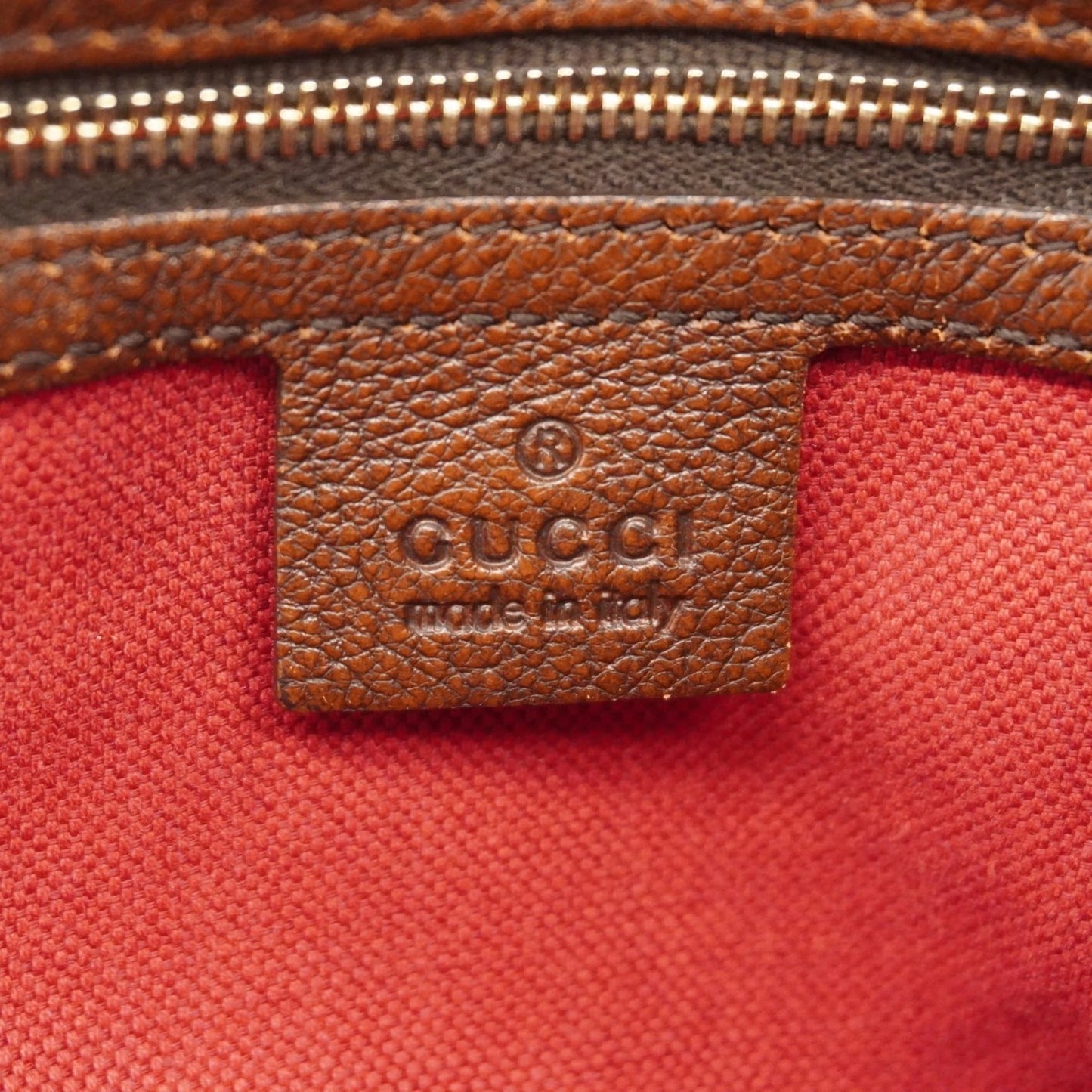Gucci Brown Canvas Handbag