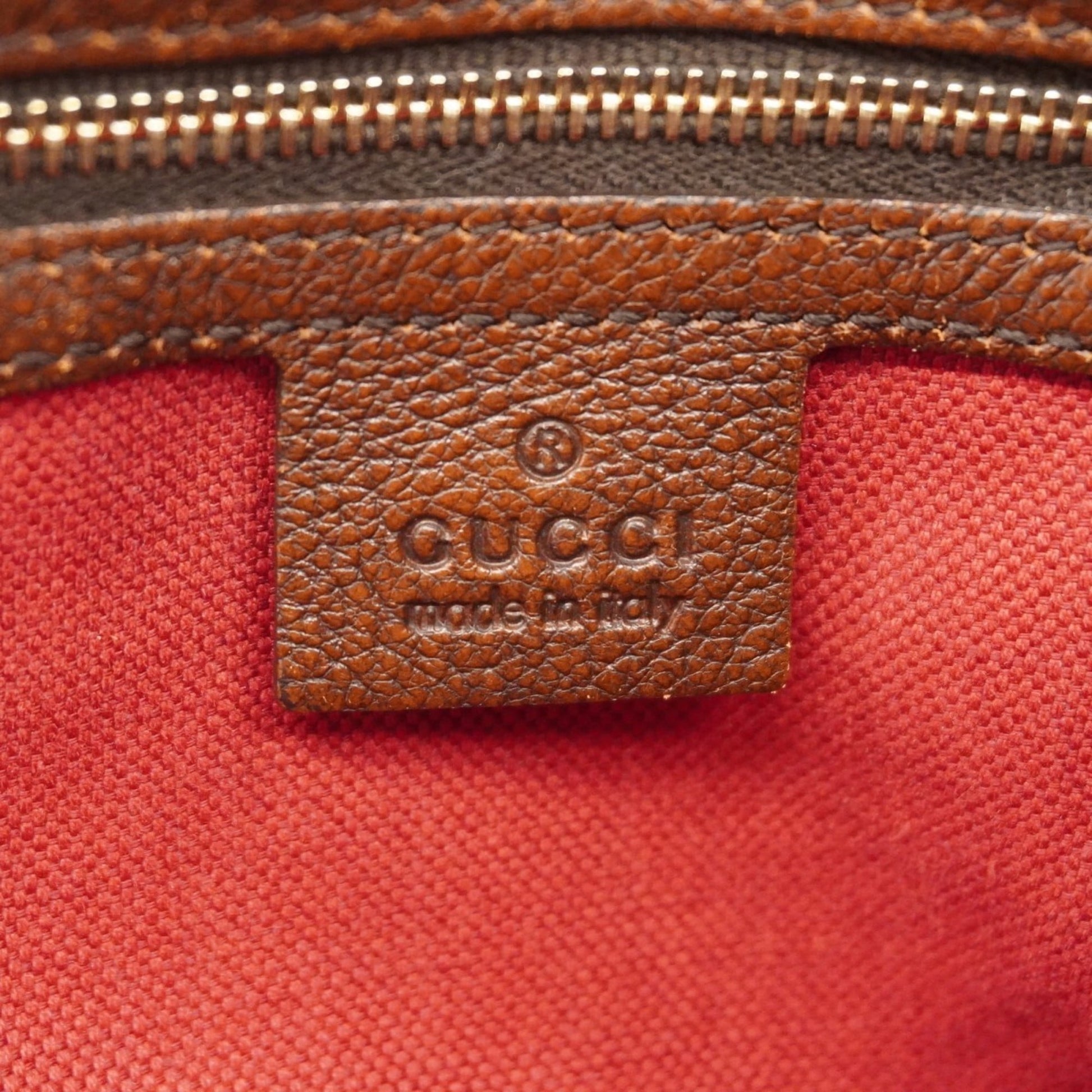 Gucci Brown Canvas Handbag