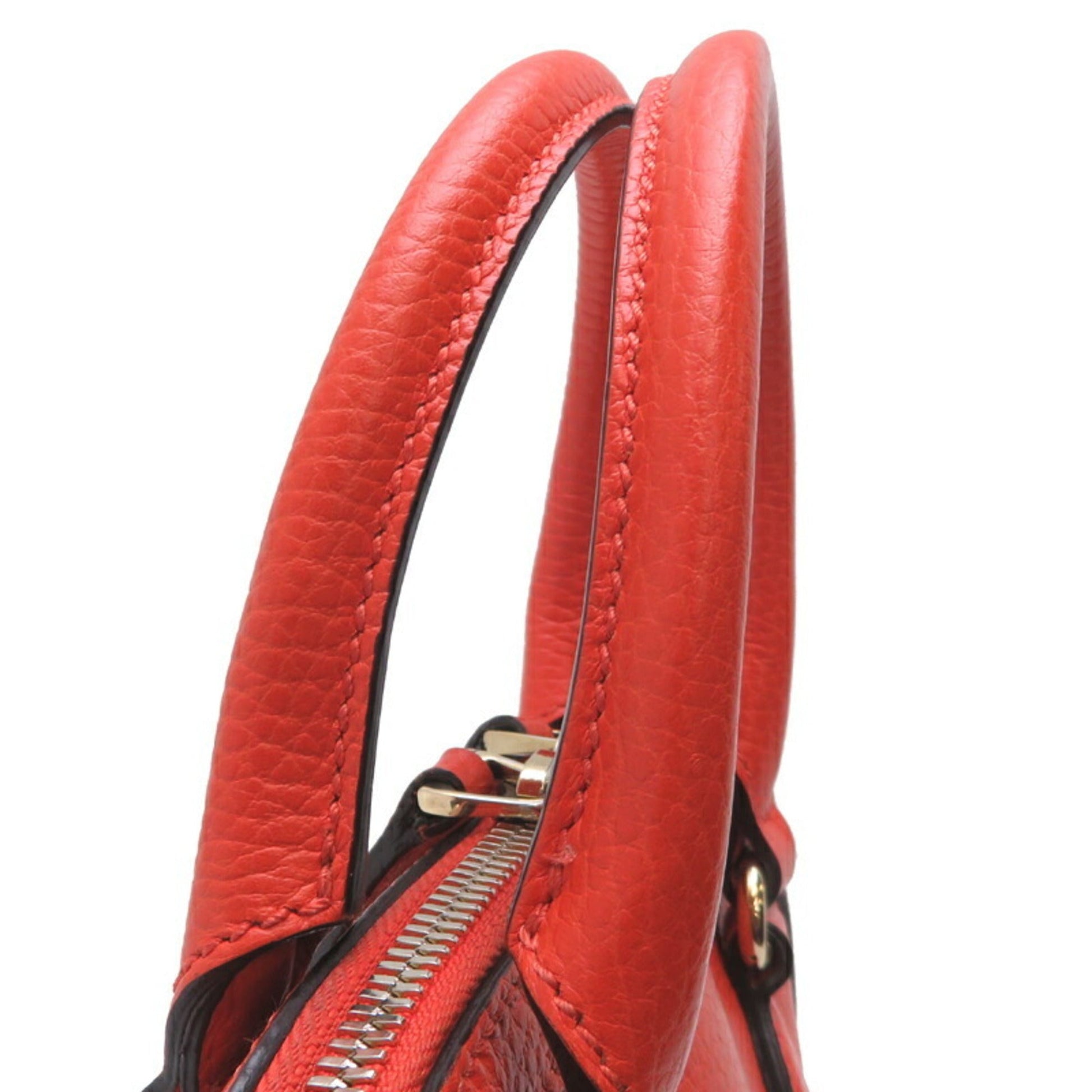 Gucci Orange Leather Handbag