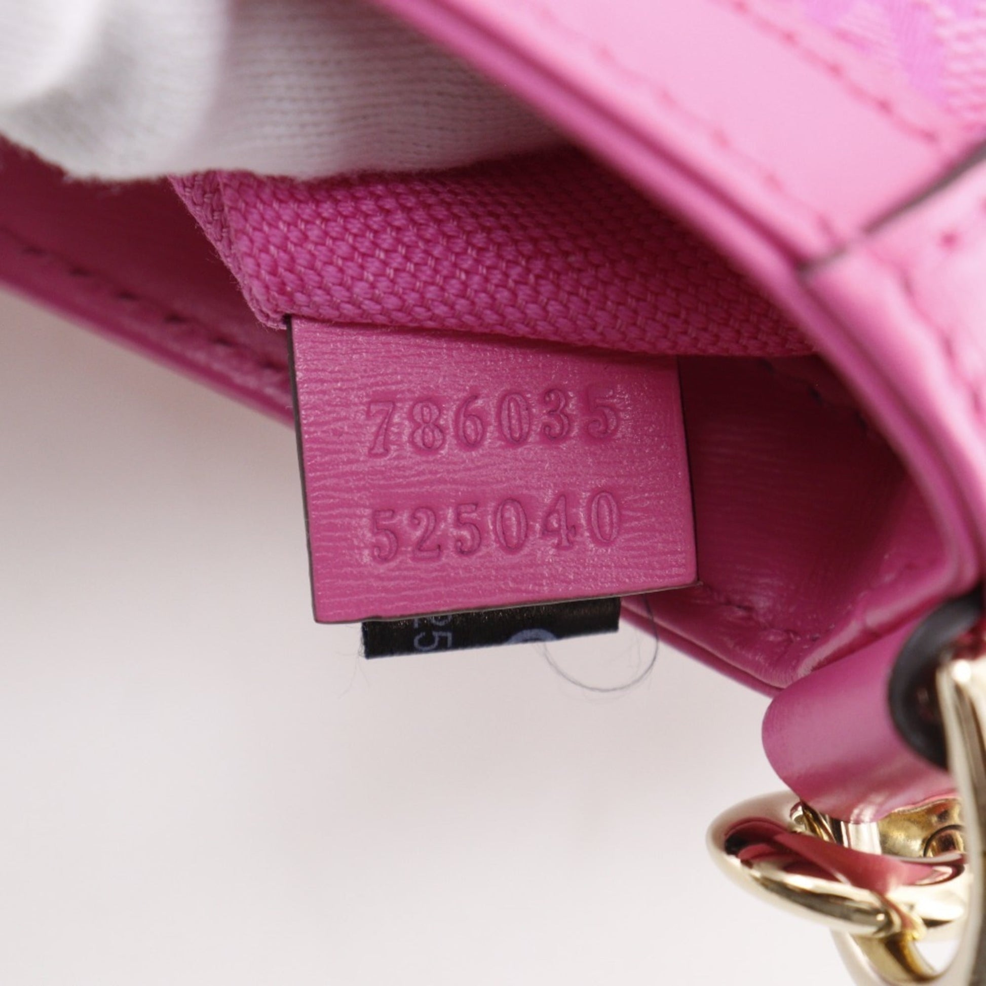 Gucci Pink Gg Canvas Shoulder Bag