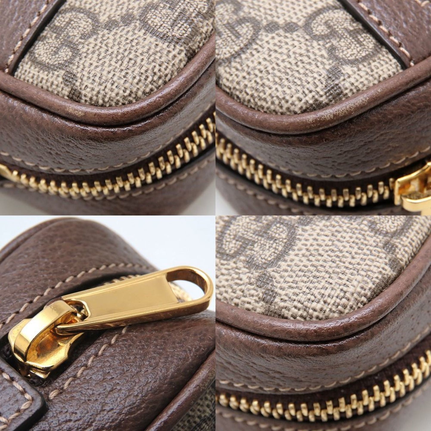 Gucci Beige Gg Supreme Leather Shoulder Bag
