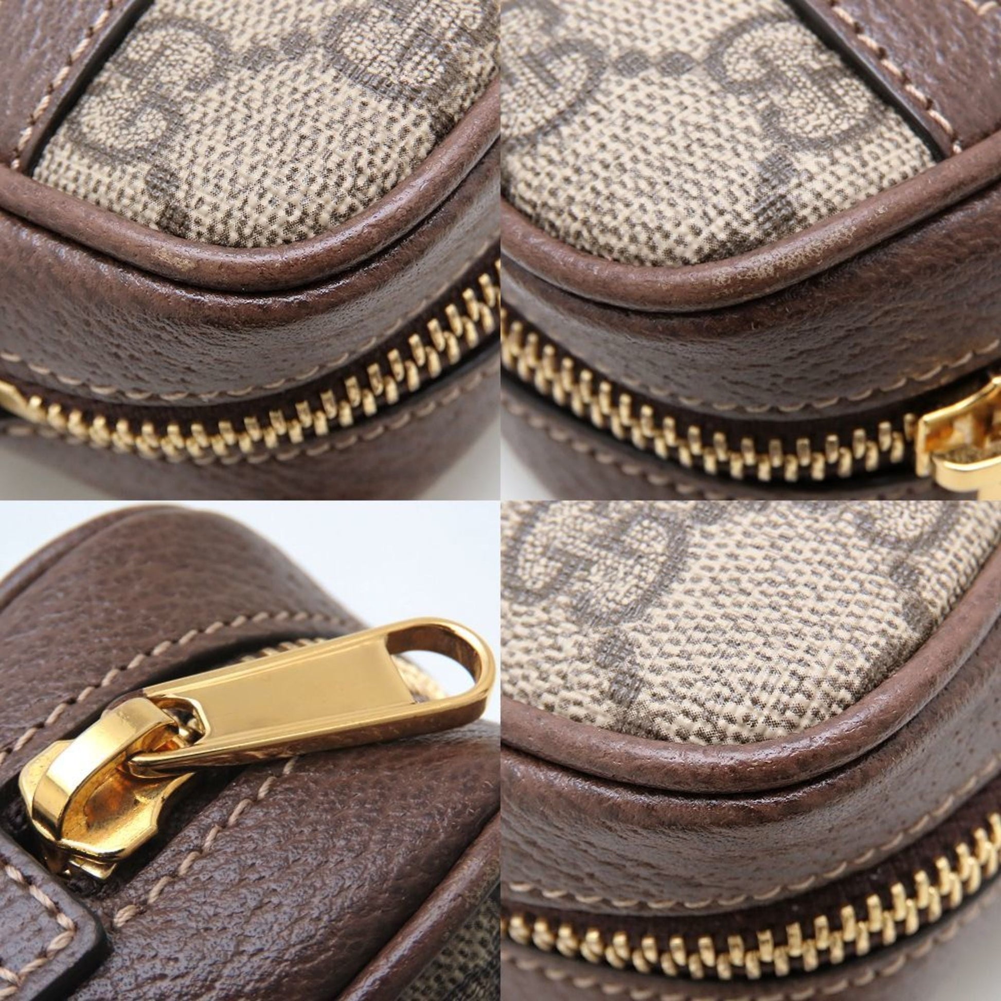 Gucci Beige Gg Supreme Leather Shoulder Bag