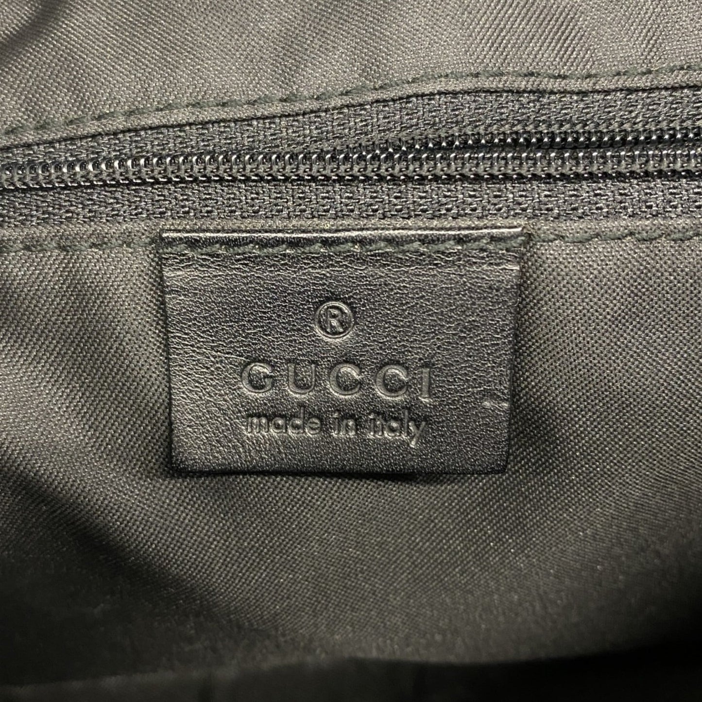 Gucci Black Canvas Shoulder Bag