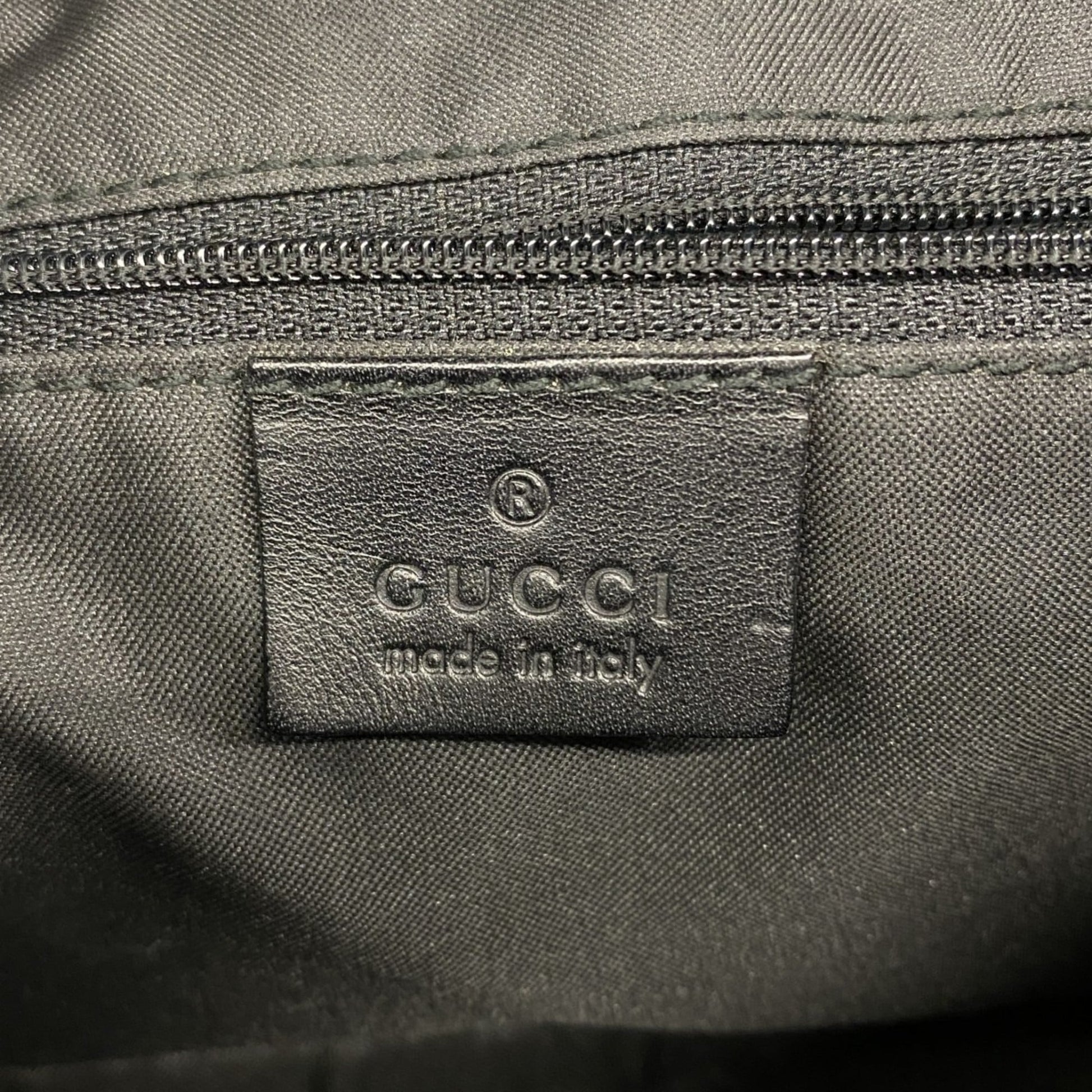 Gucci Black Canvas Shoulder Bag