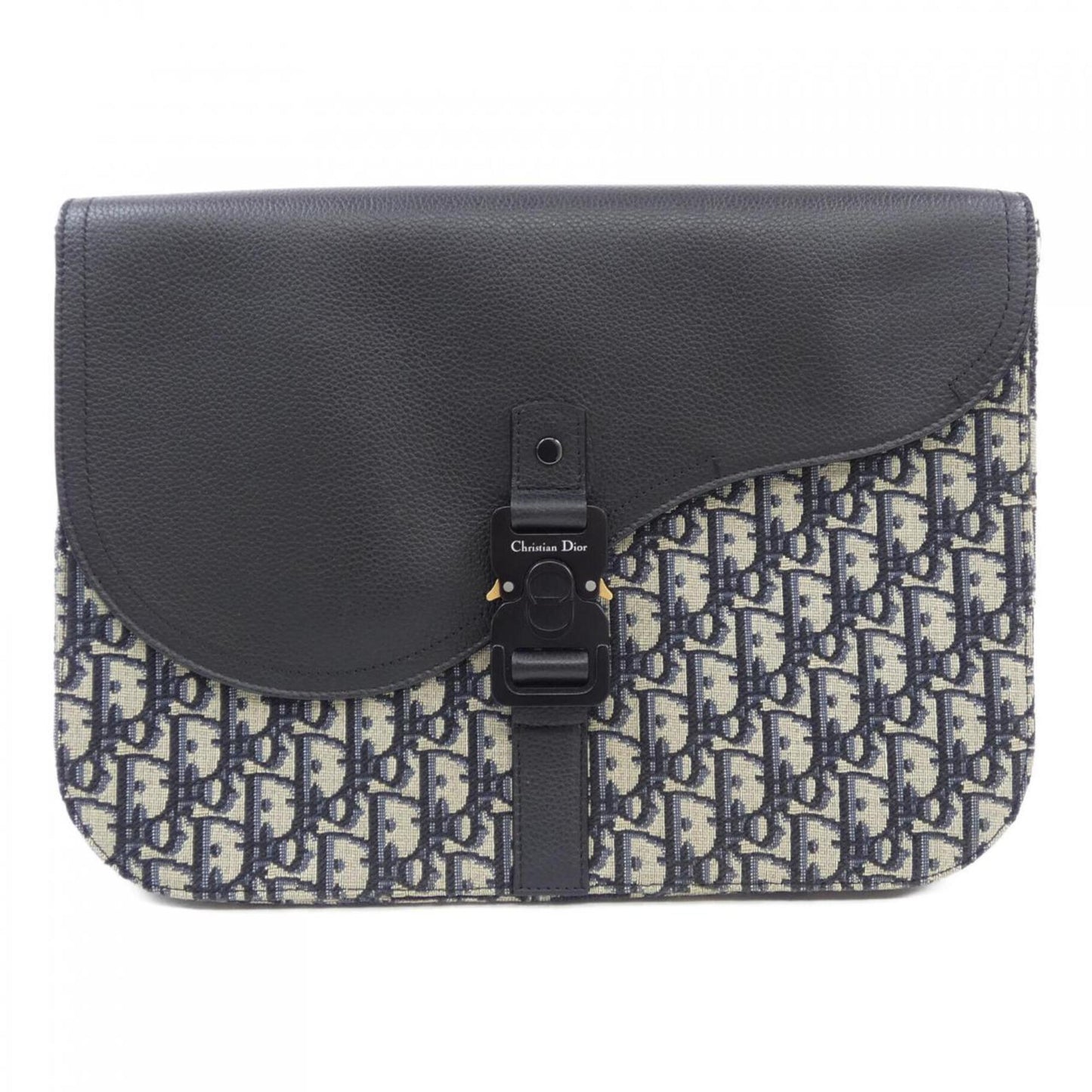 Dior Handbag Christian Black Beige Blue
