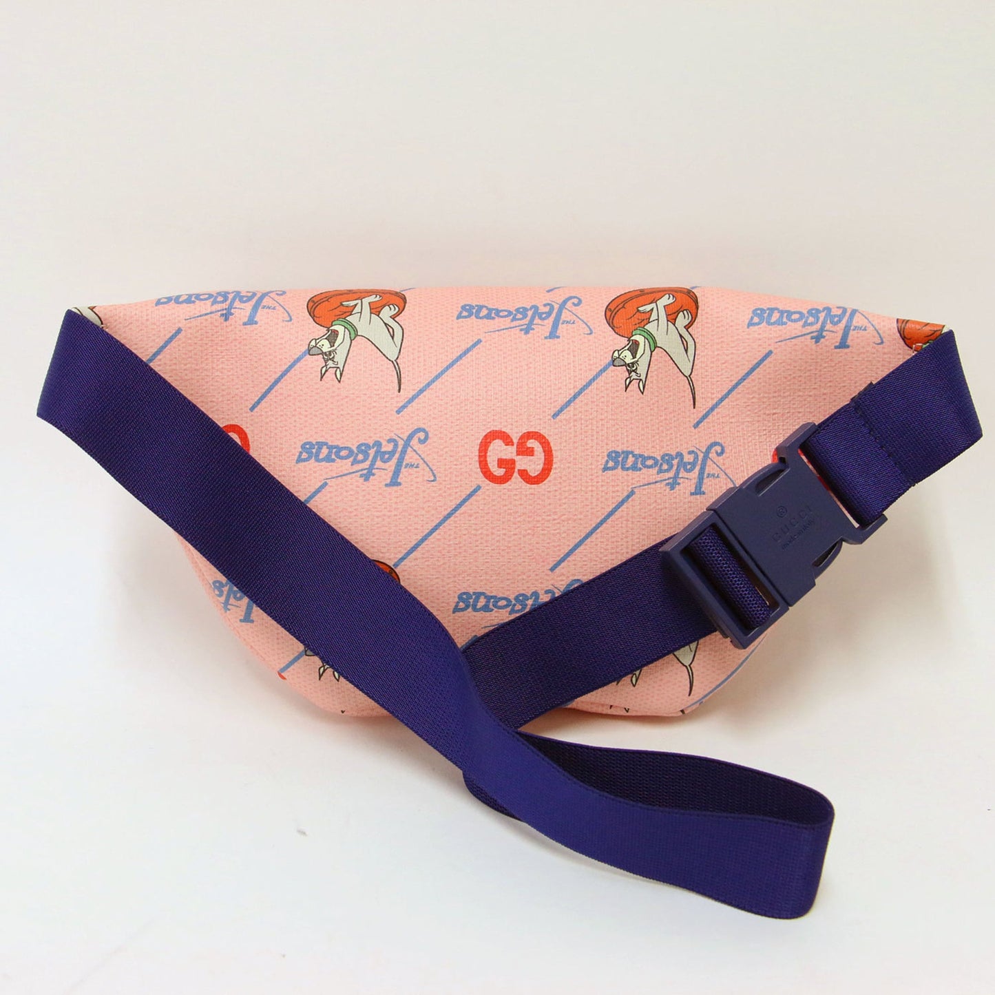 Gucci Blue Pink Leather Sling Bag