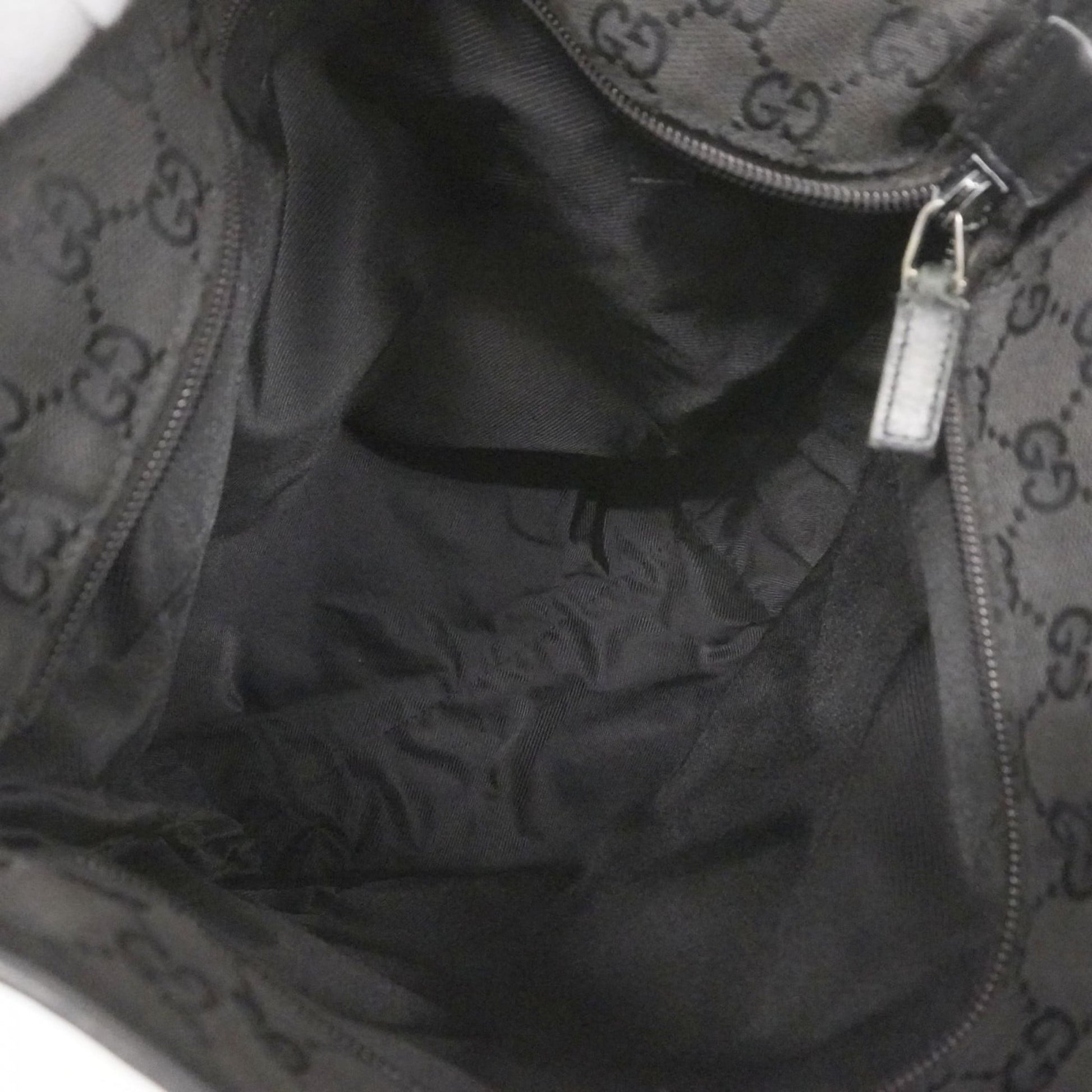 Gucci Black Canvas Tote Bag