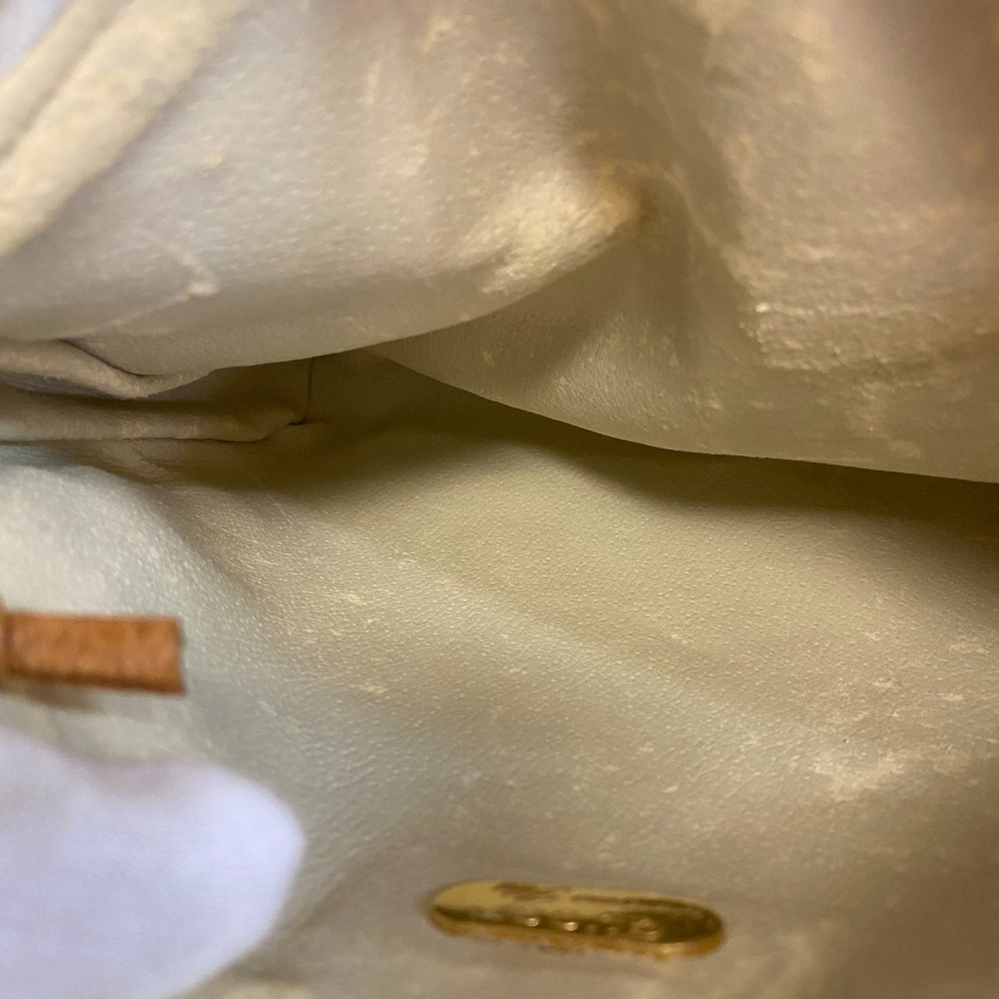 Gucci Gg Plus White Pvc Clutch Bag