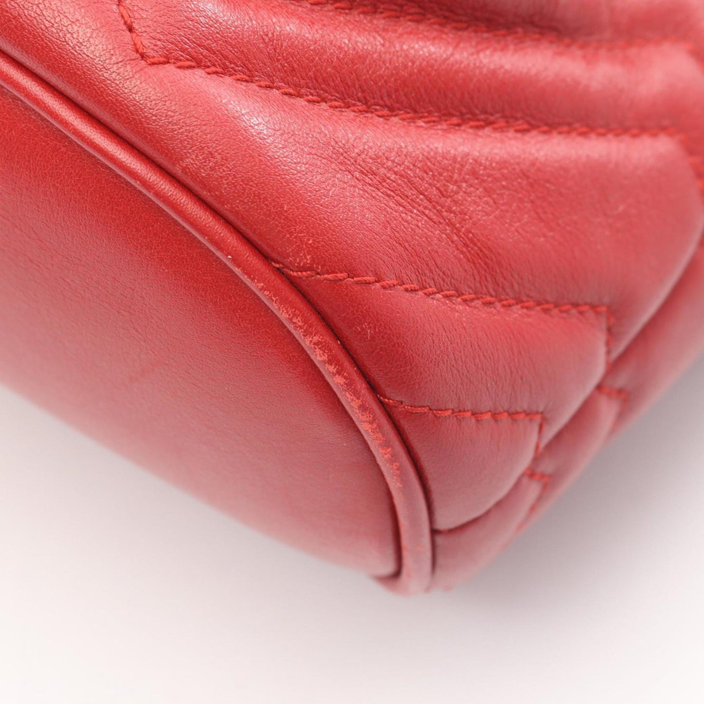Gucci Red Color Leather Backpack